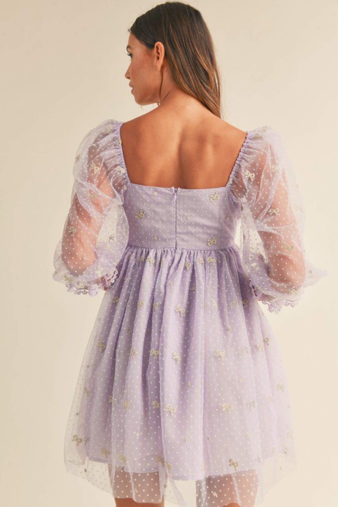 Purple Tulle Coquette Dress Lavender Haze