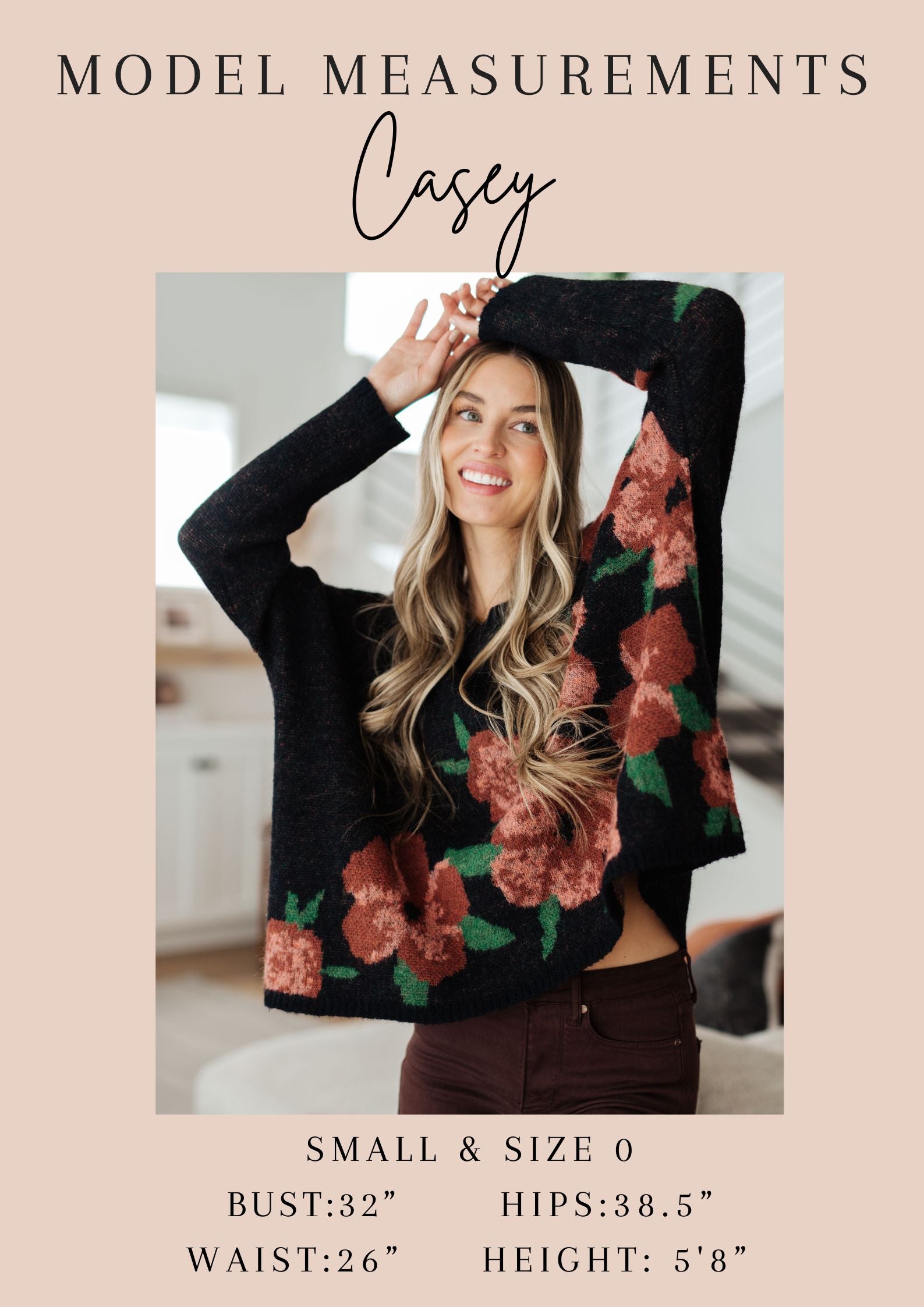 Fall Flowers Floral Sweater