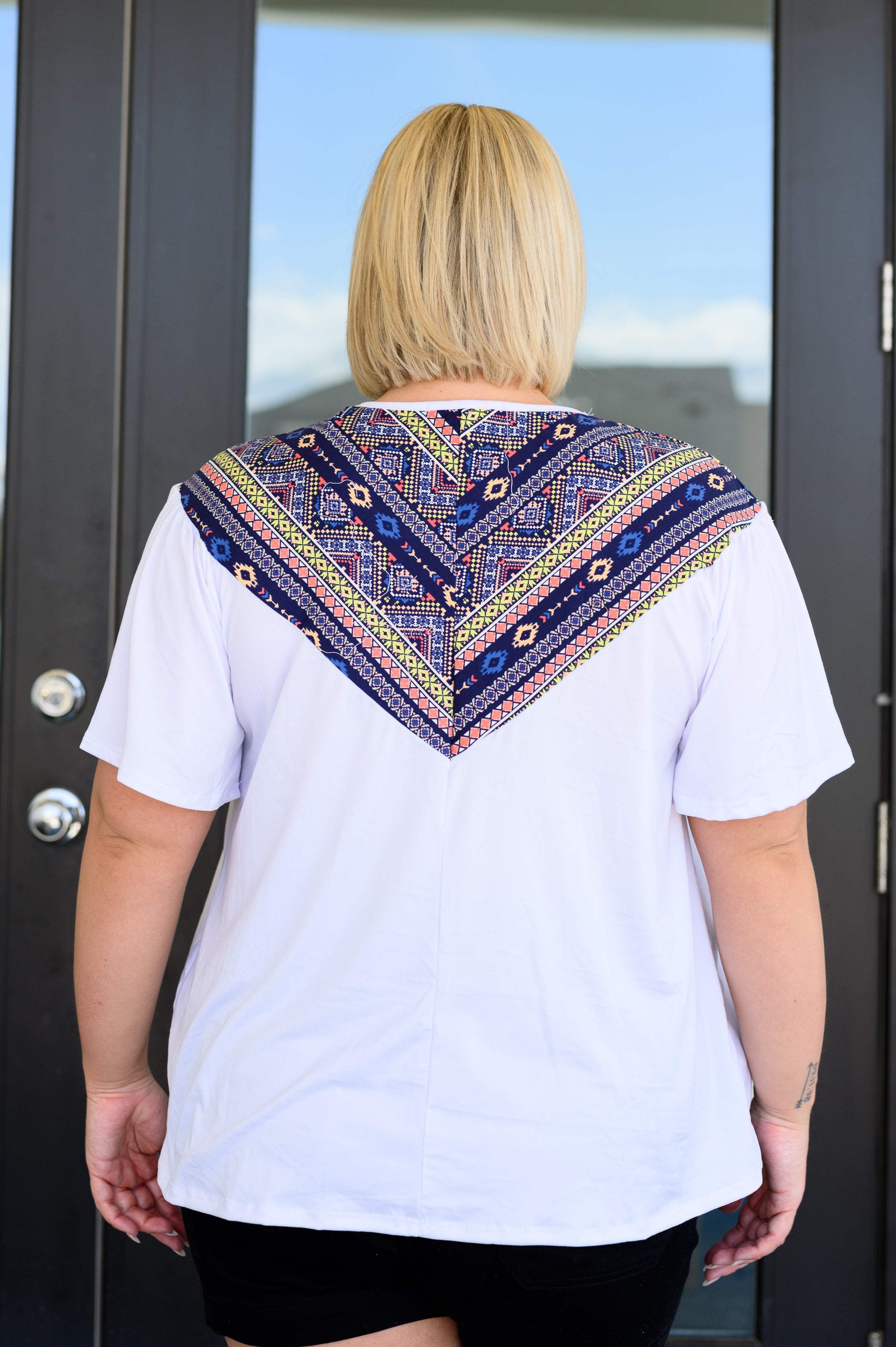 Bohemian Keyhole Neckline Top