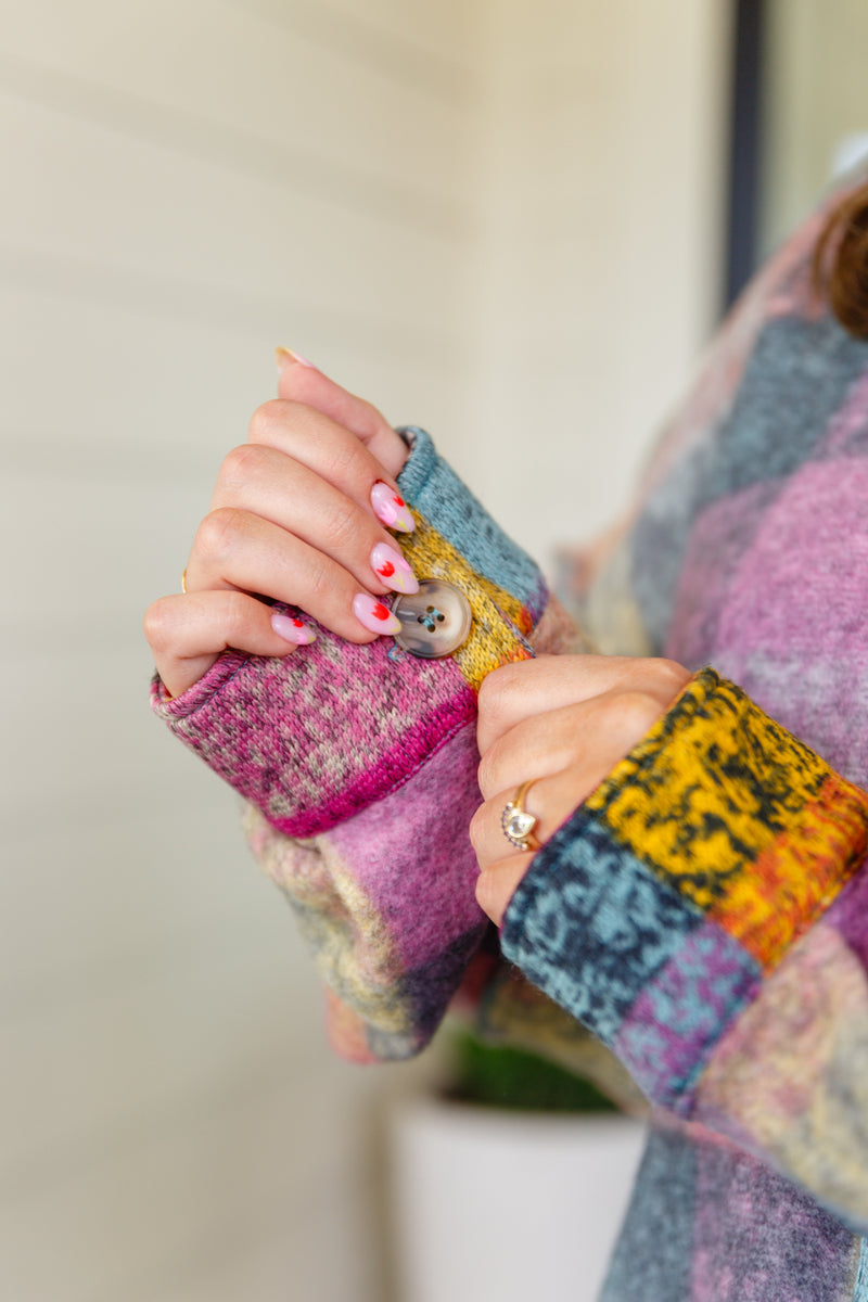 Plaid Cardigan -SALE-