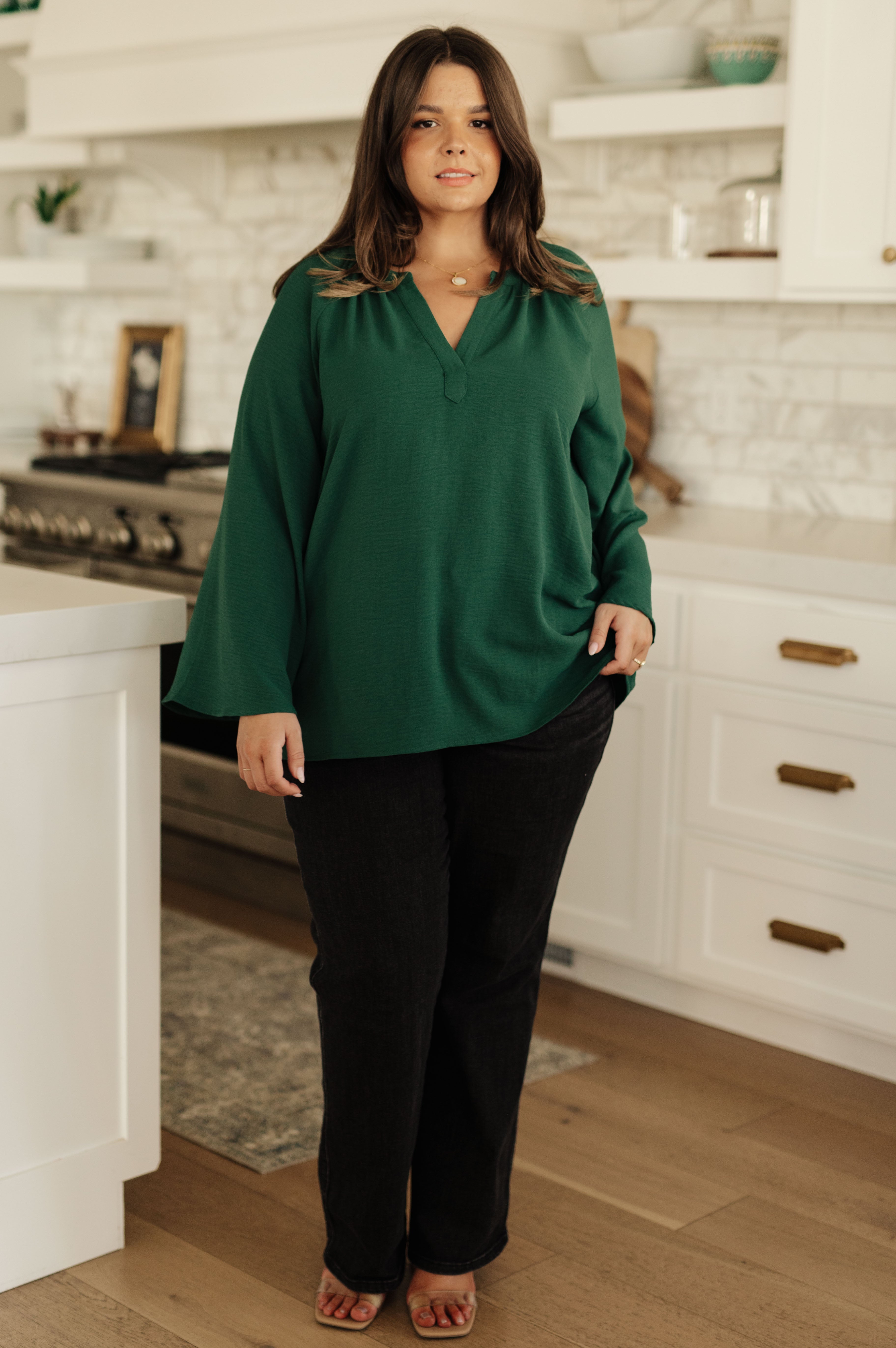 Holiday V-Neck Blouse