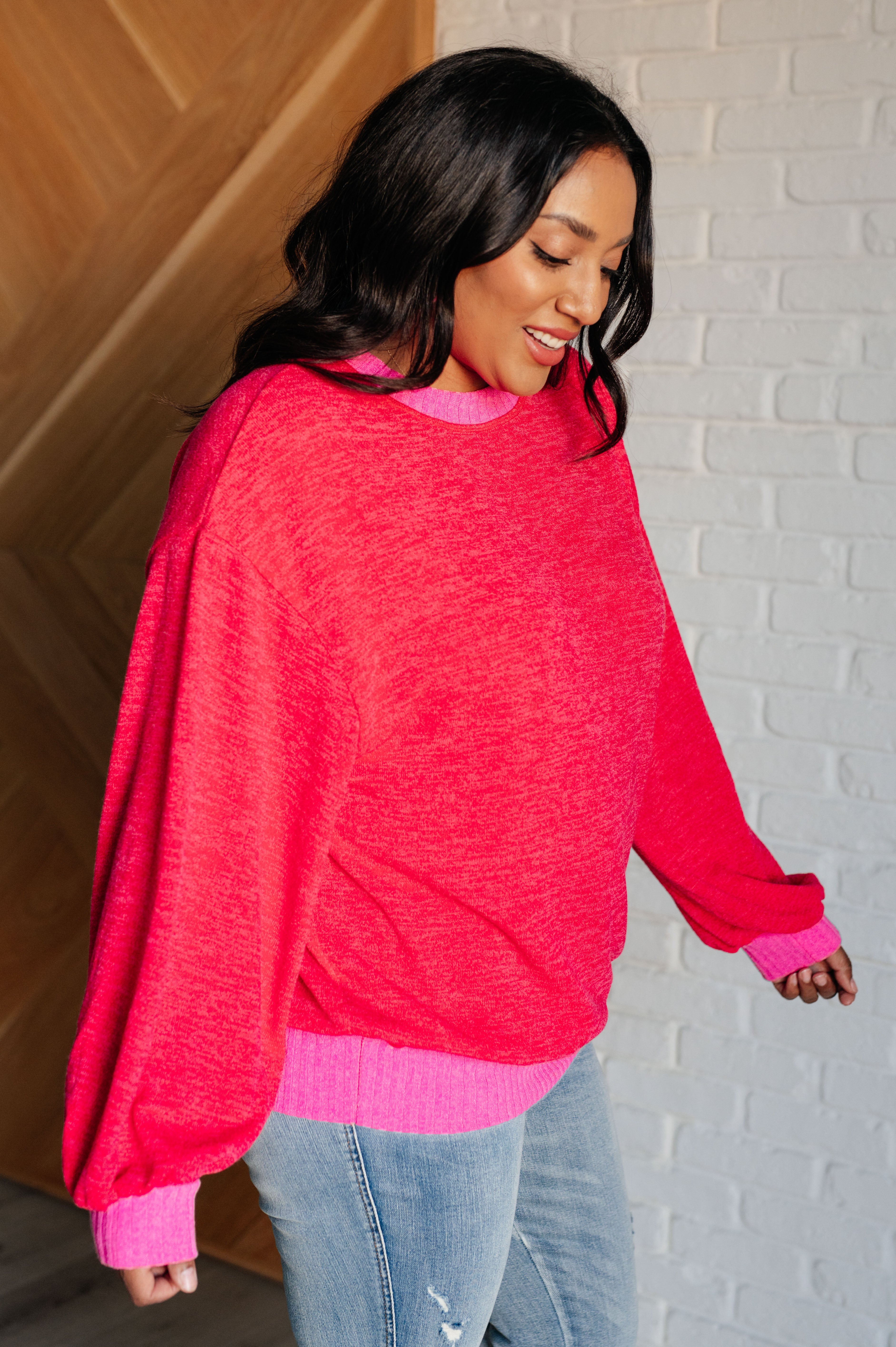 Lover Oversized Blush Sweater