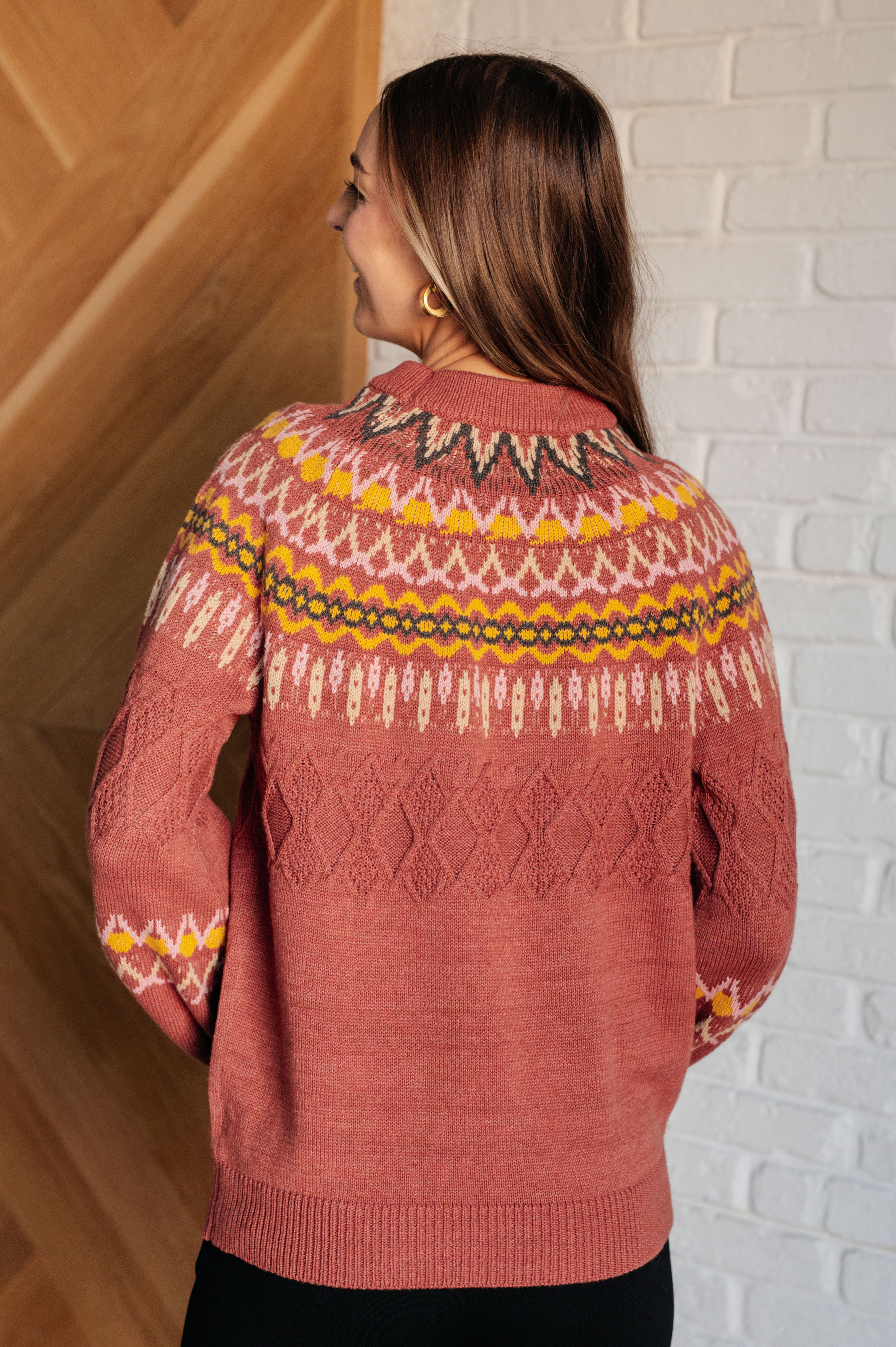 Fair Isle Sweater in Cozy Chalet