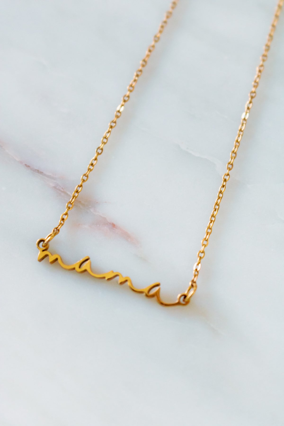 18K Gold Gift For My Mama Necklace