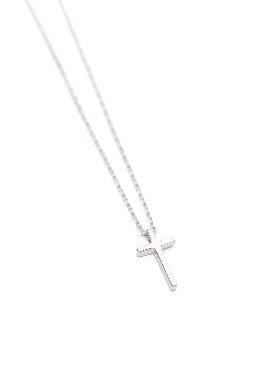 Dainty 925  Sterling Silver Cross Necklace