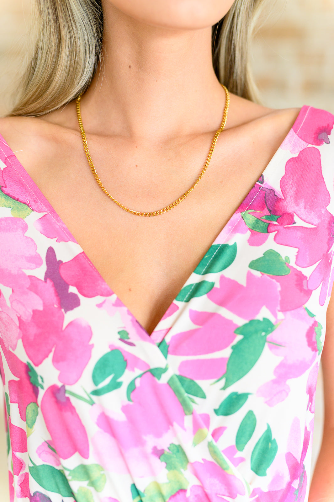 Gold Plated Chain Necklace