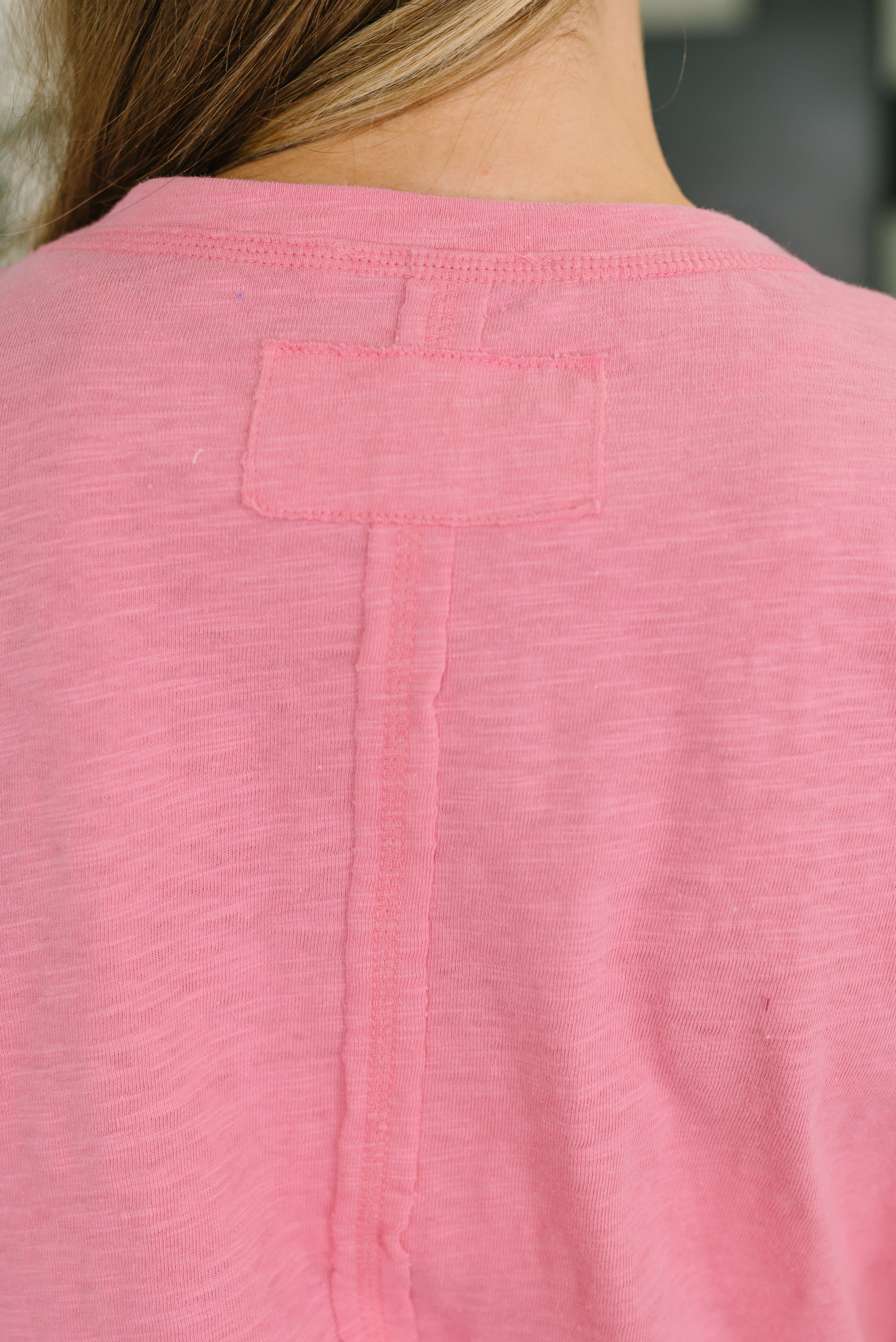 Effortless Edit Cotton Tee in Candy Pink