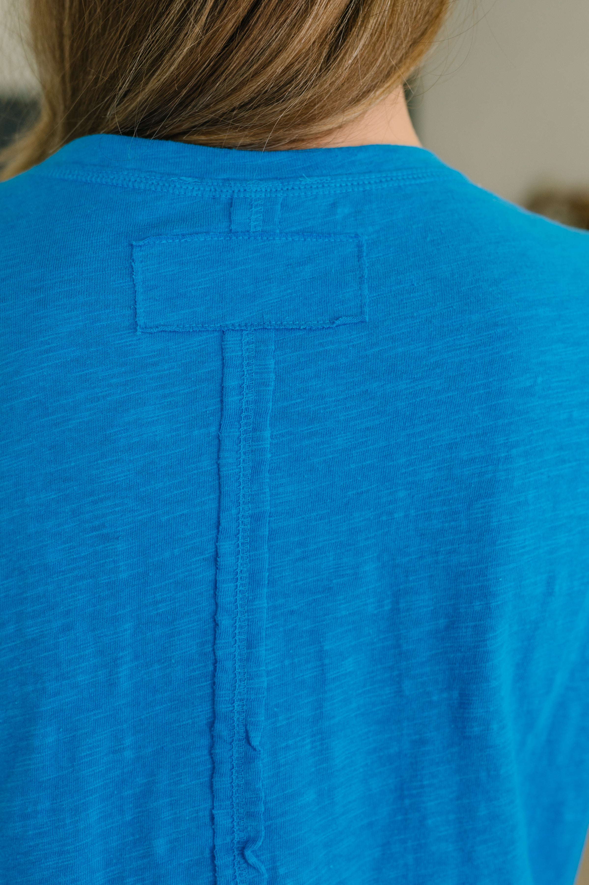 Effortless Edit Cotton Tee in Deep Sky