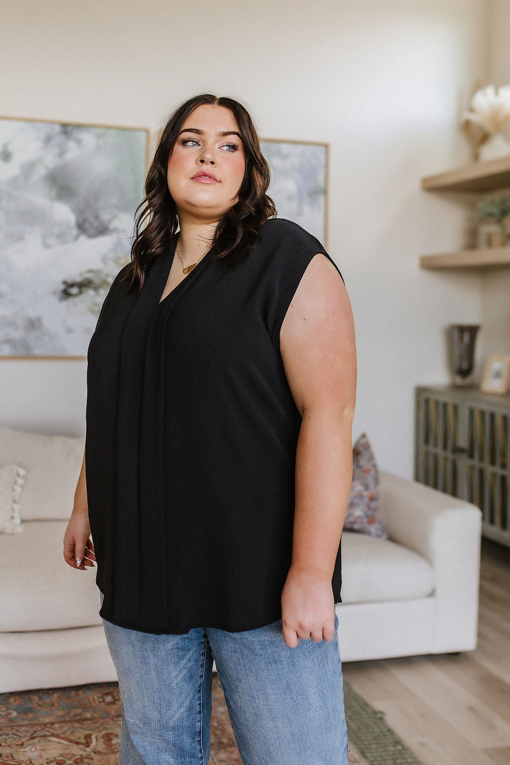 Elevate Everyday Blouse in Black -SALE-