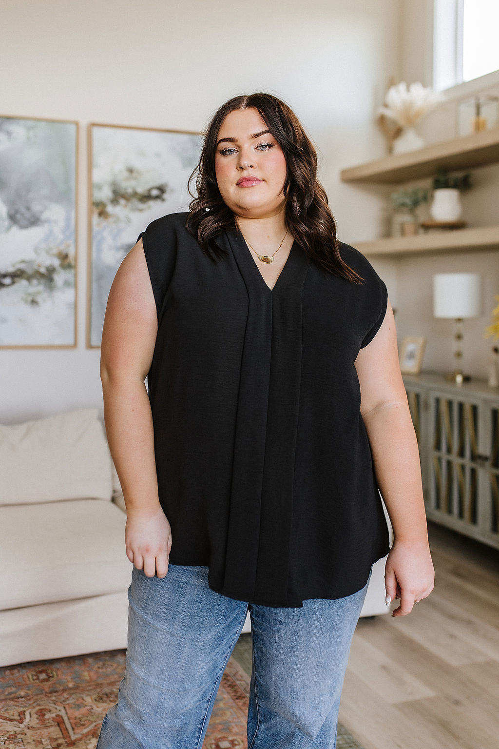 Elevate Everyday Blouse in Black -SALE-