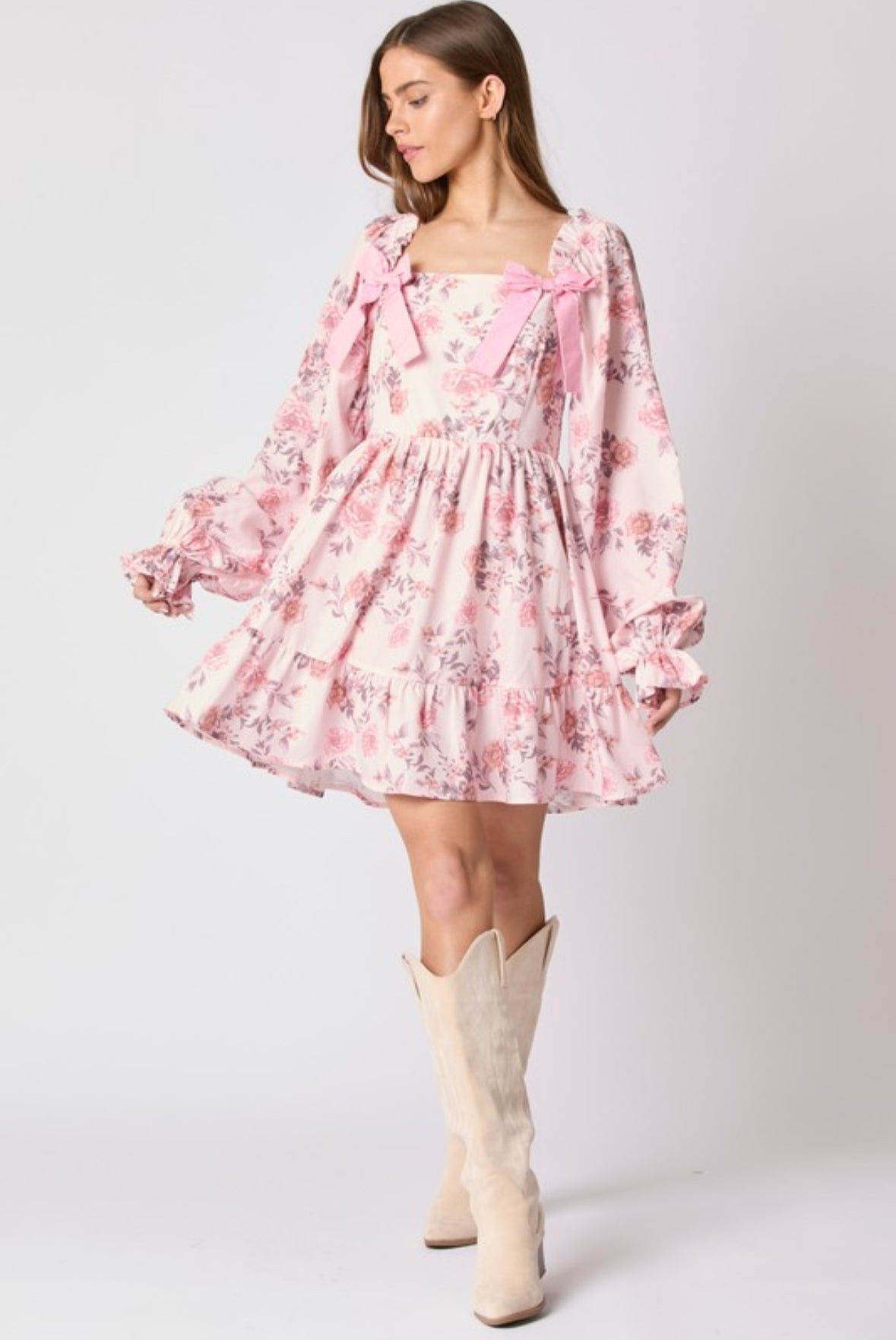 Coquette Vintage Floral Dress