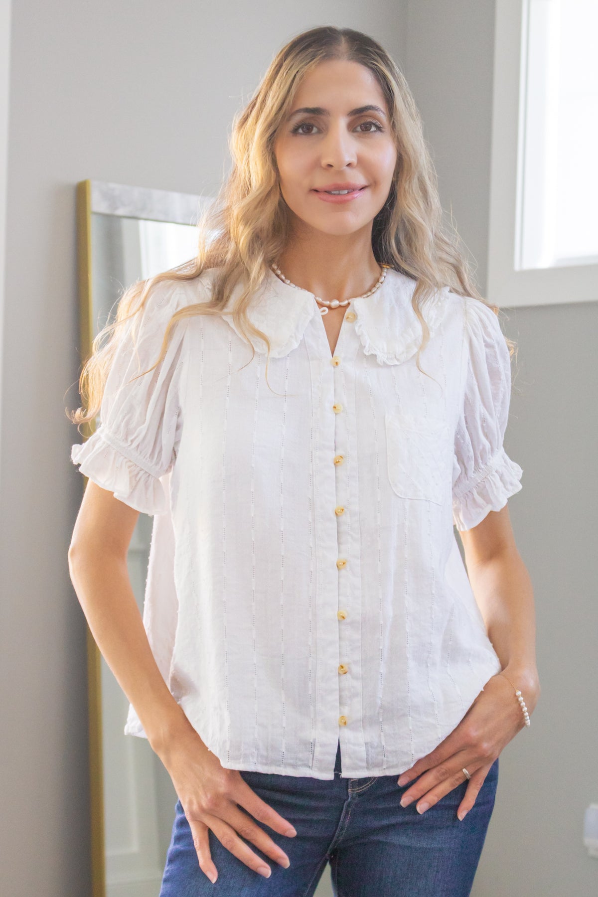 Victorian Peter Pan Collared Top