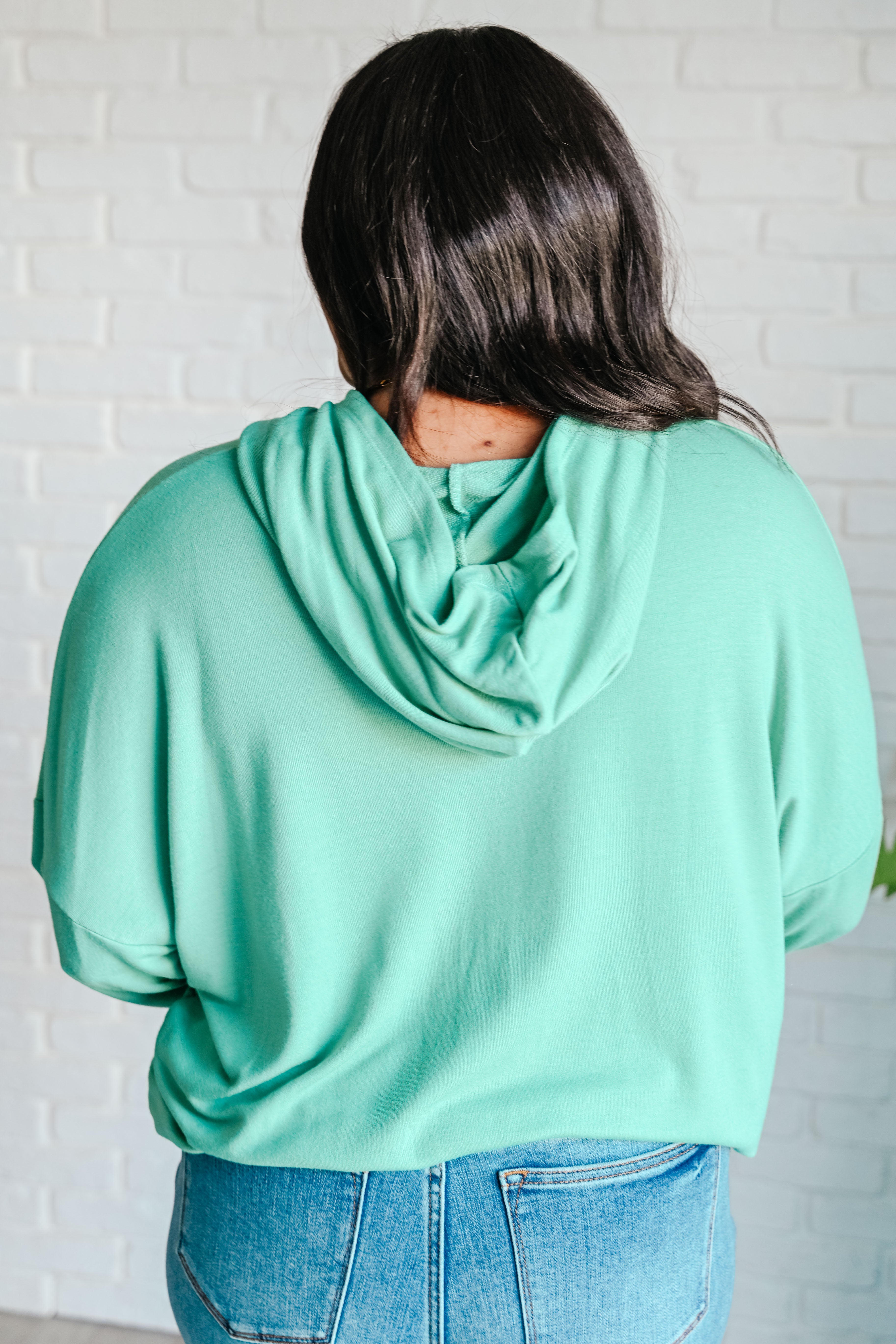 Meadow Hooded Pullover in Mint