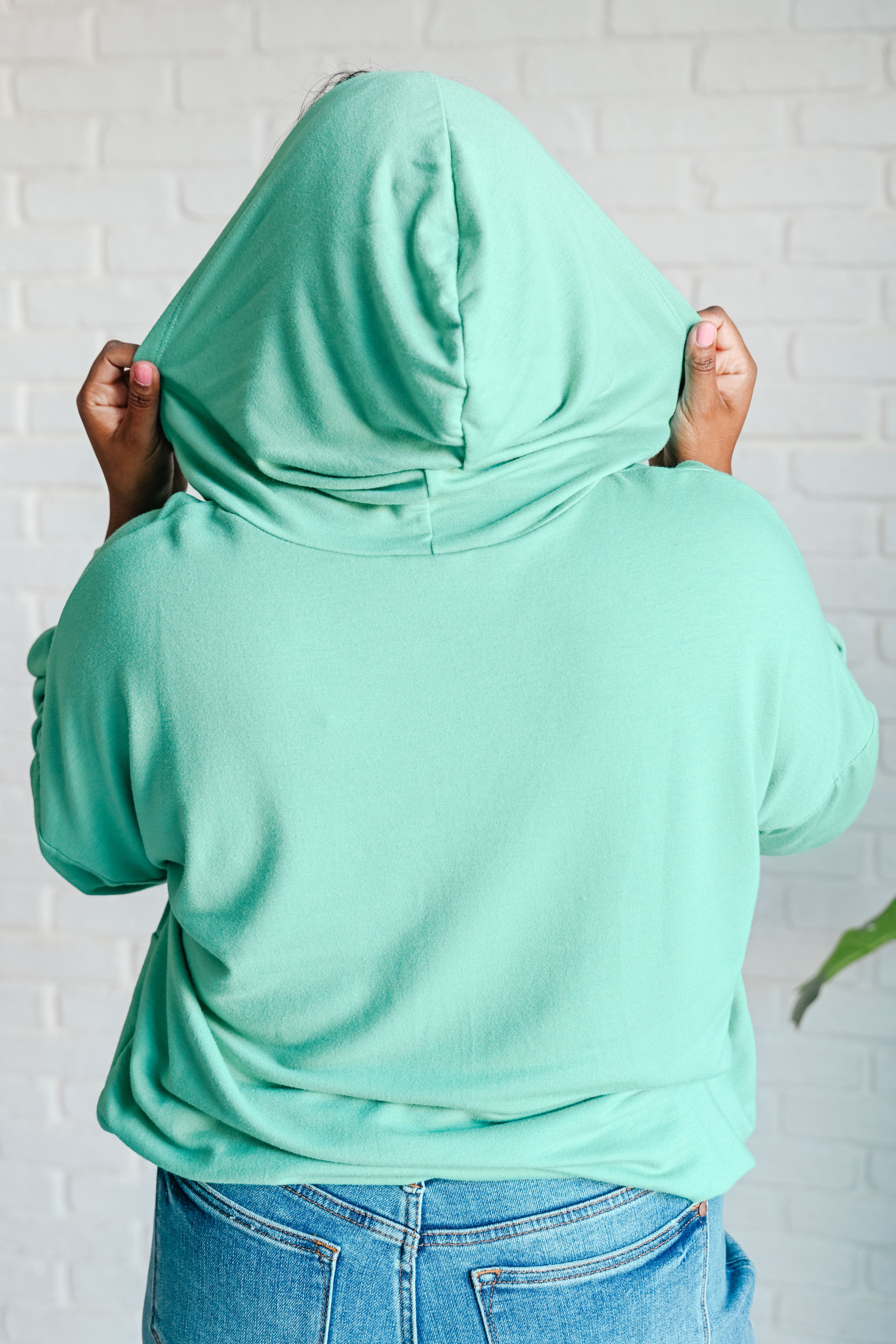 Meadow Hooded Pullover in Mint