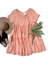 Totally Peachy - Tassel Dress