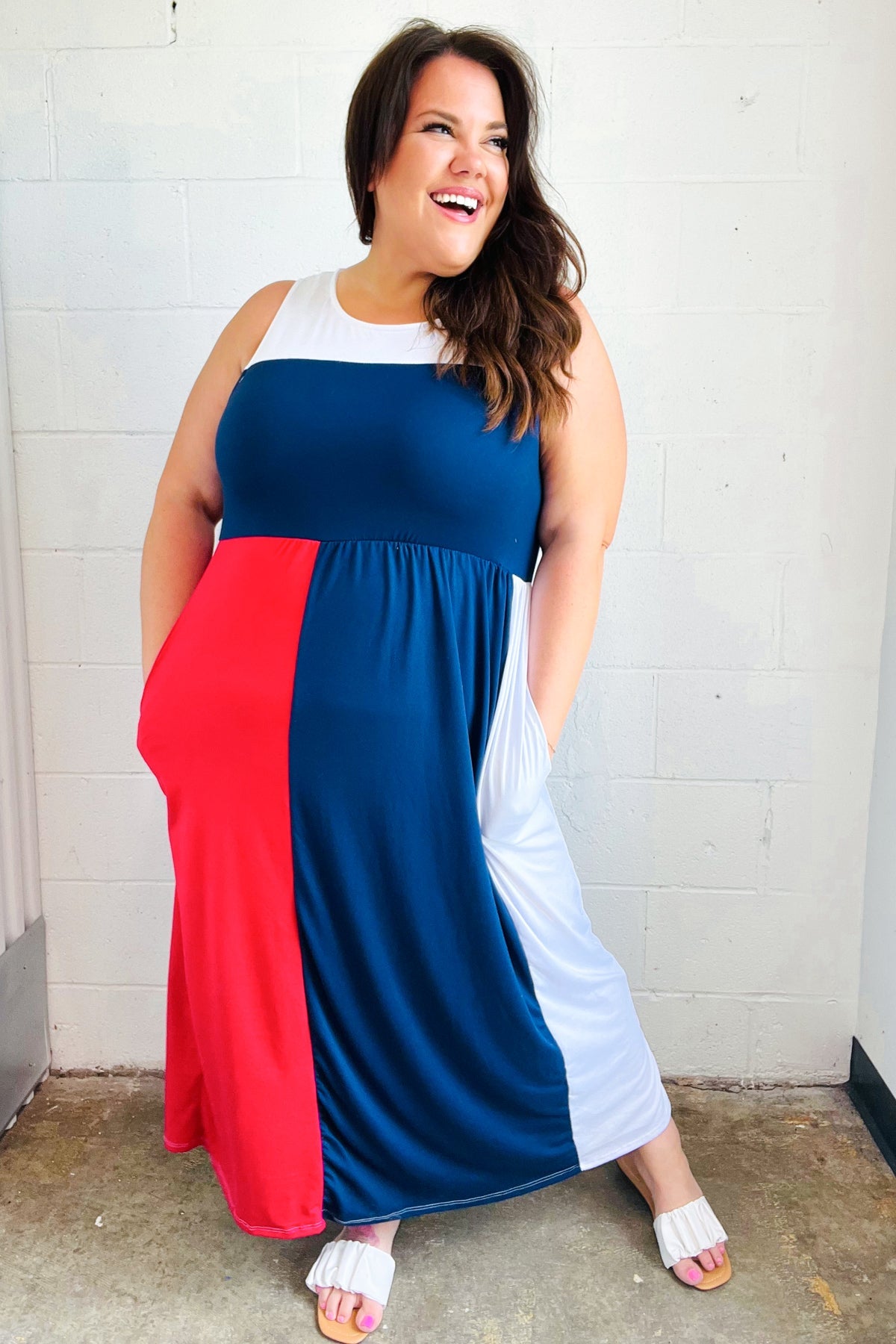 4th of july maxi dress plus size best sale