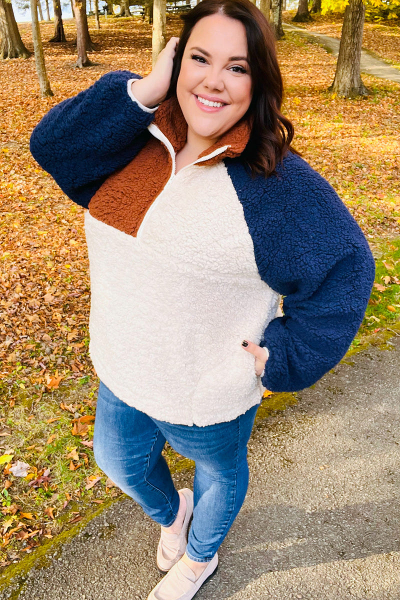 Sherpa pullover best sale plus size