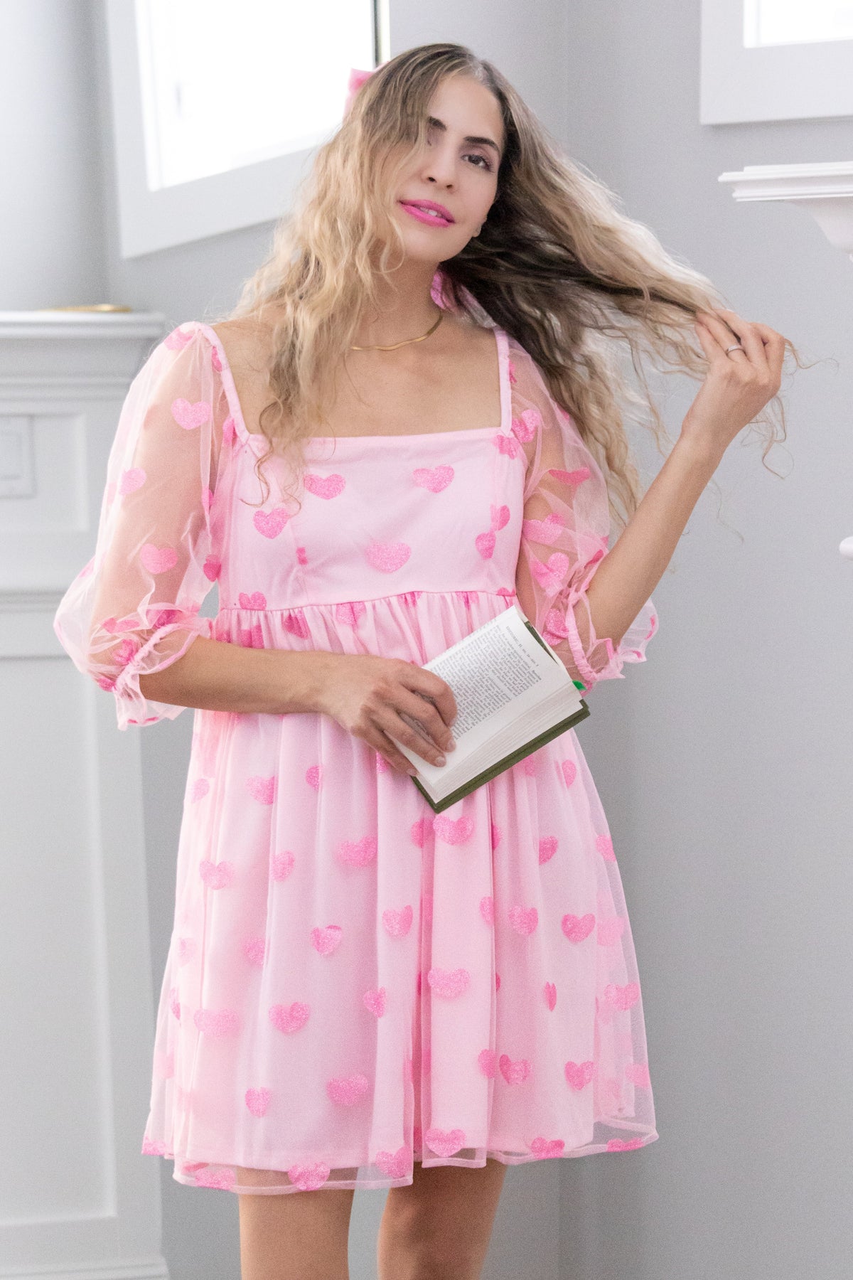 Glitter Heart Swifty Lover Coquette Dress