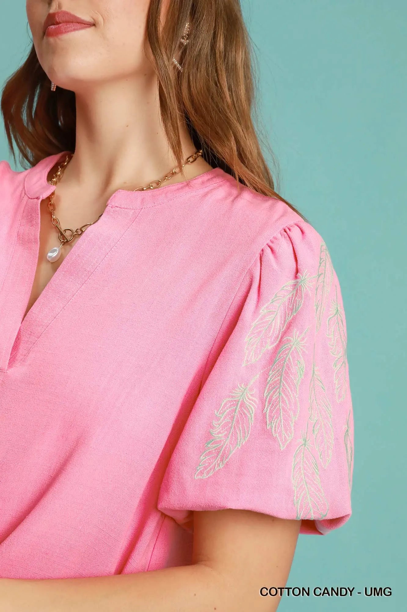 Pretty In Pink Linen Blouse *PREORDER*