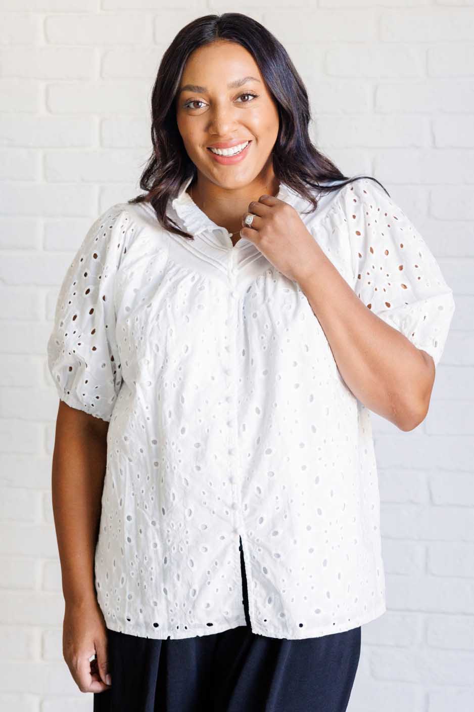 Eyelet Lace Blouse