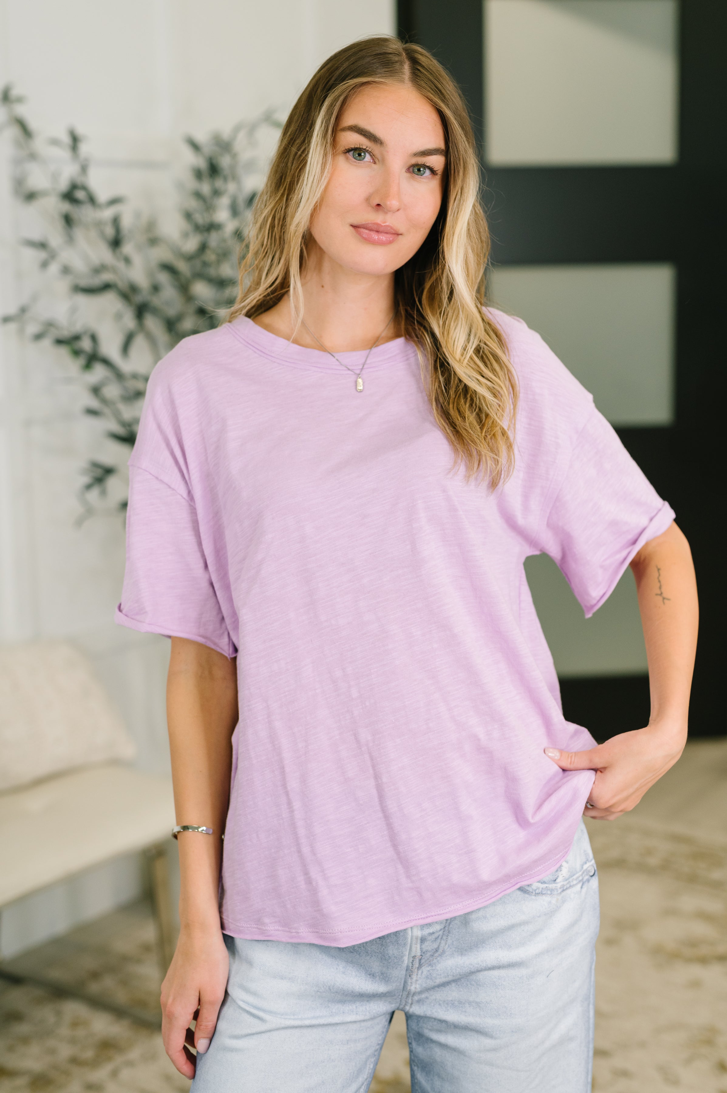 Lilac Daydream Cotton Tee