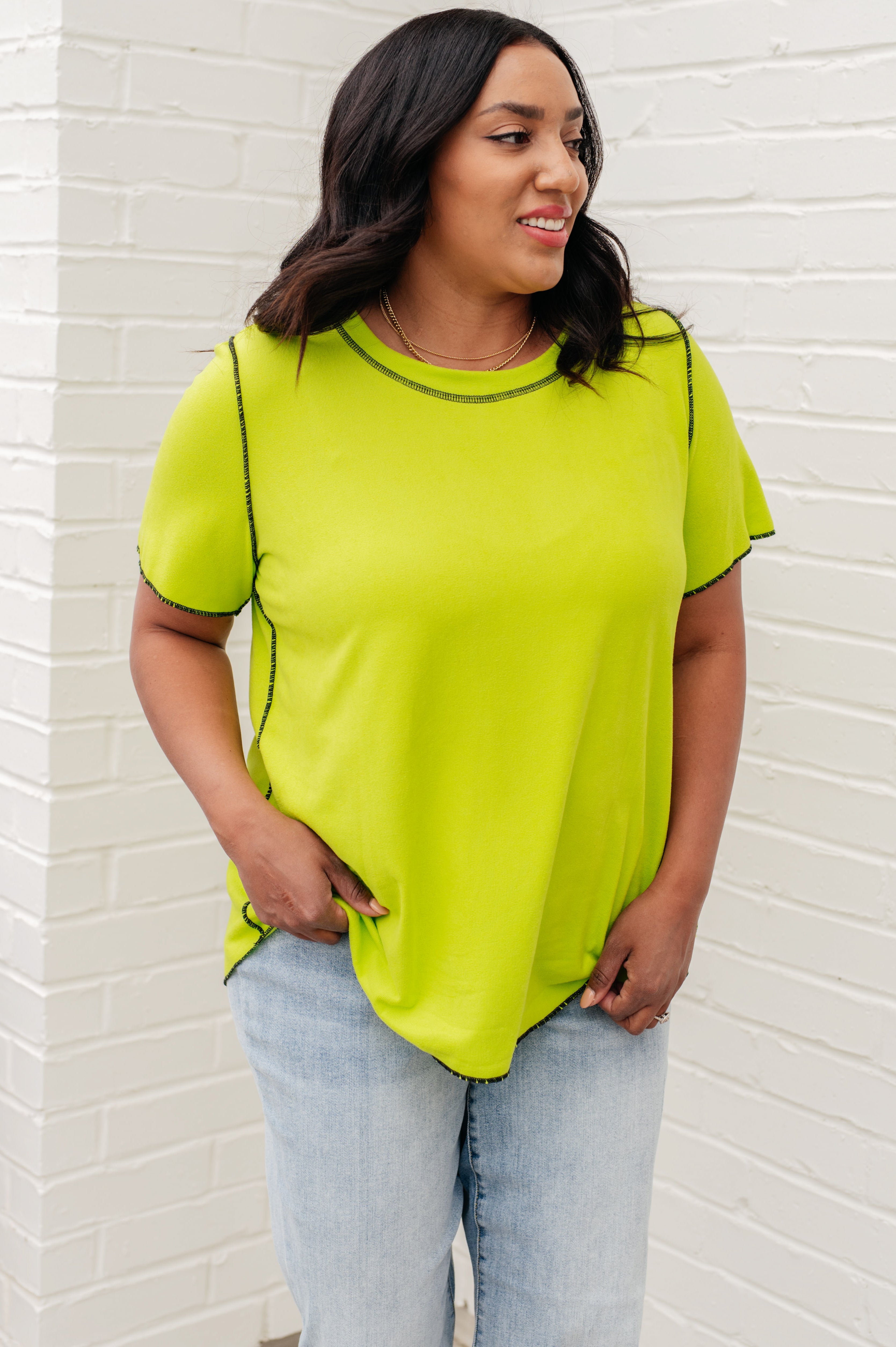 Lemons and Limes Contrast Neon Top