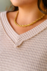 18K Gold Plated Midas Touch Classic Rope Chain