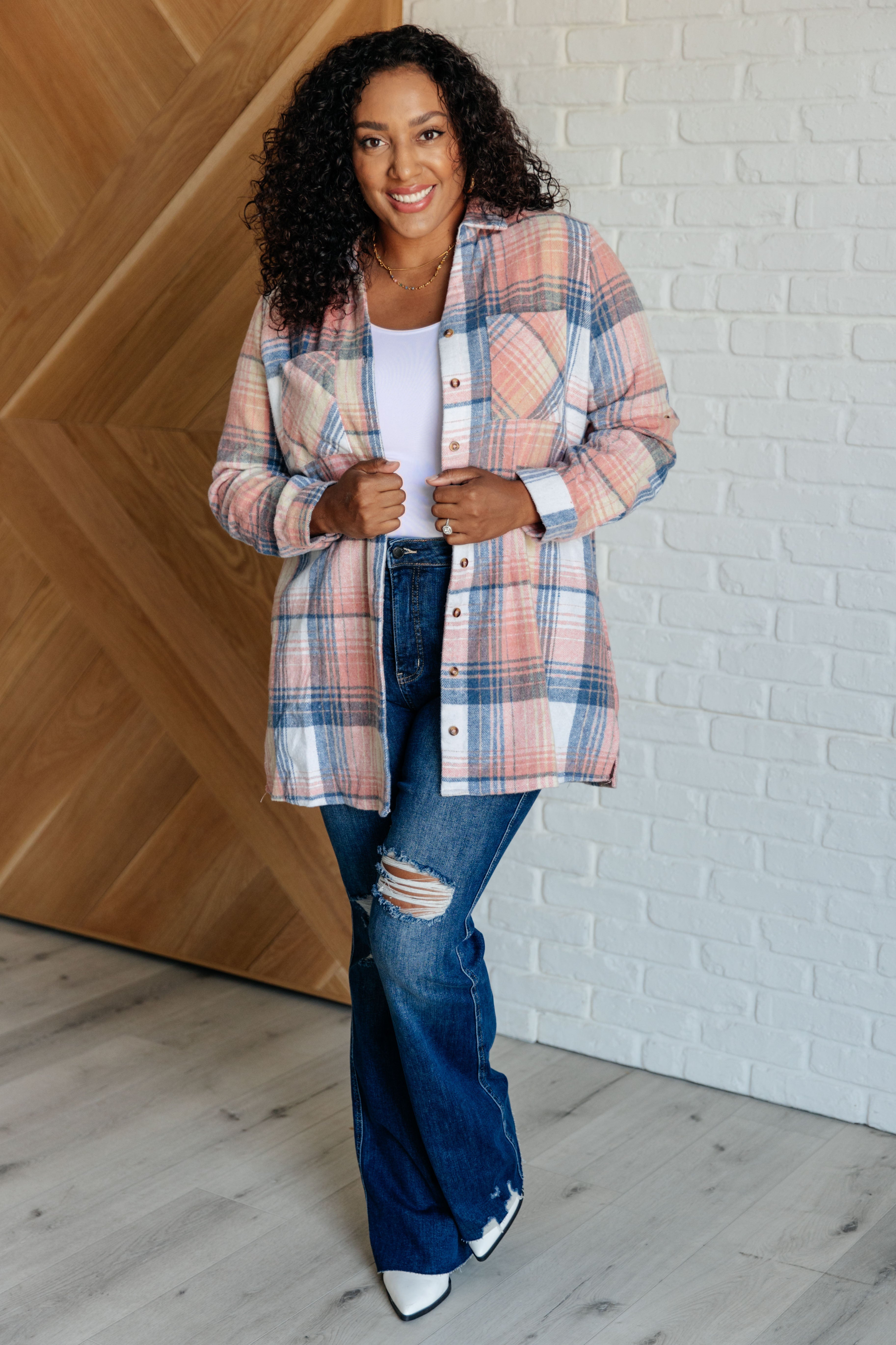 Lumber Jill Plaid Button Down Top