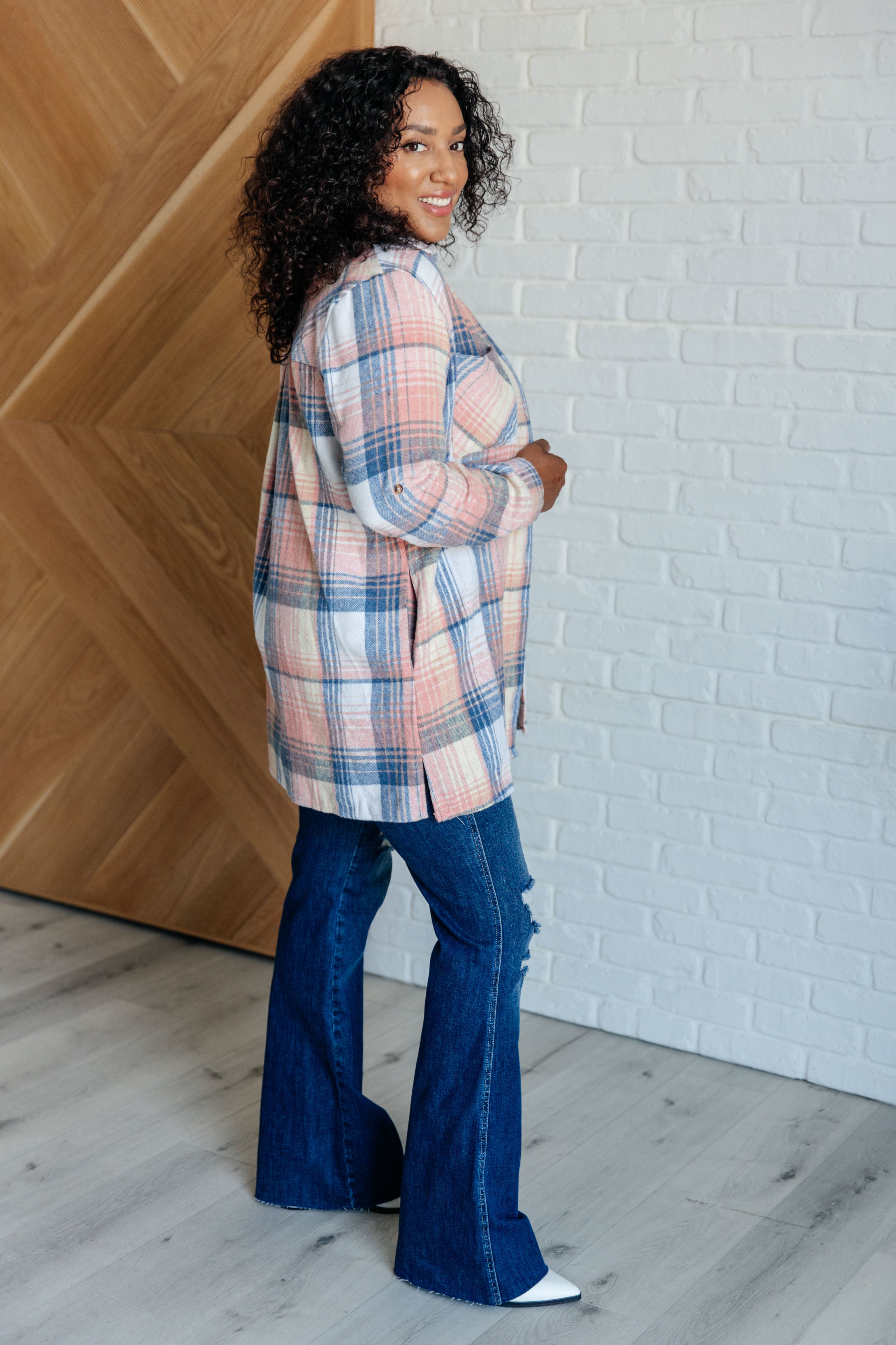 Lumber Jill Plaid Button Down Top