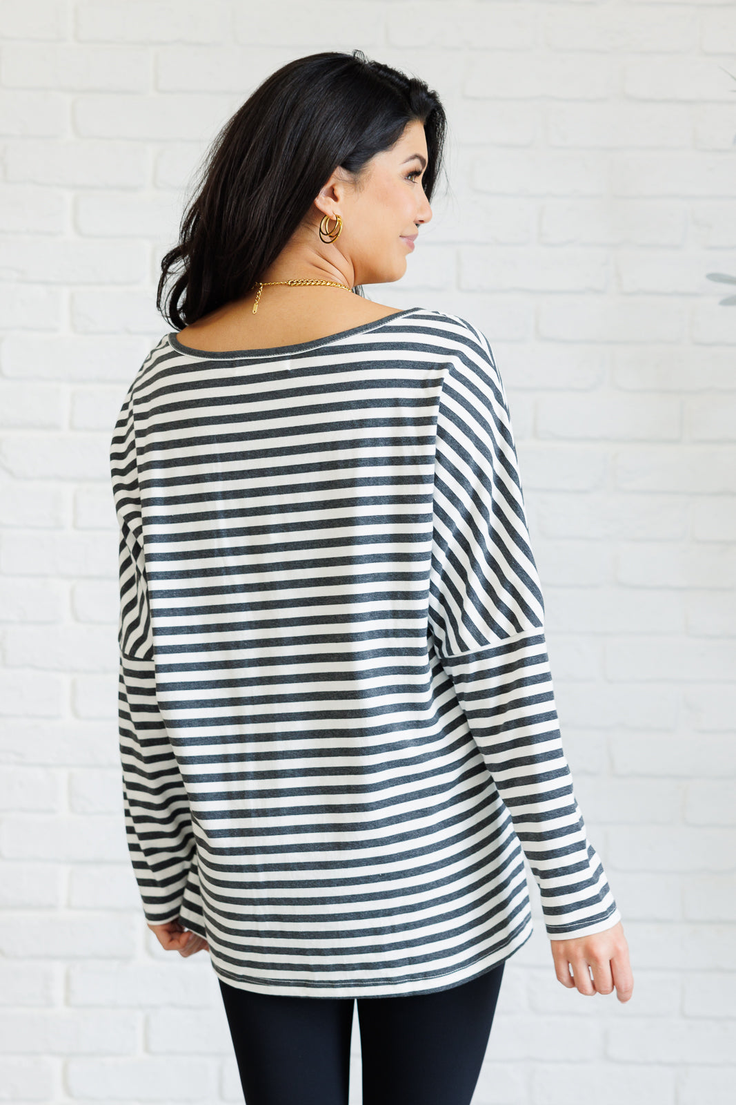 Cozy Striped Oversized Top