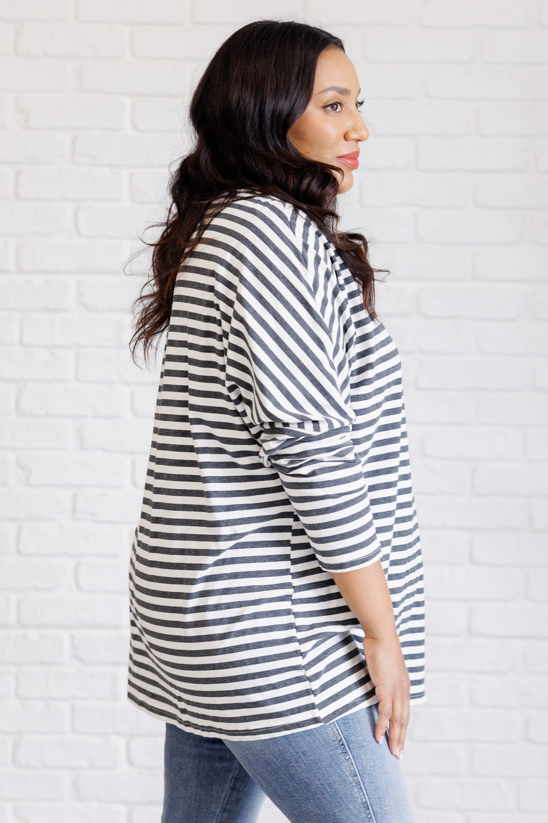 Cozy Striped Oversized Top