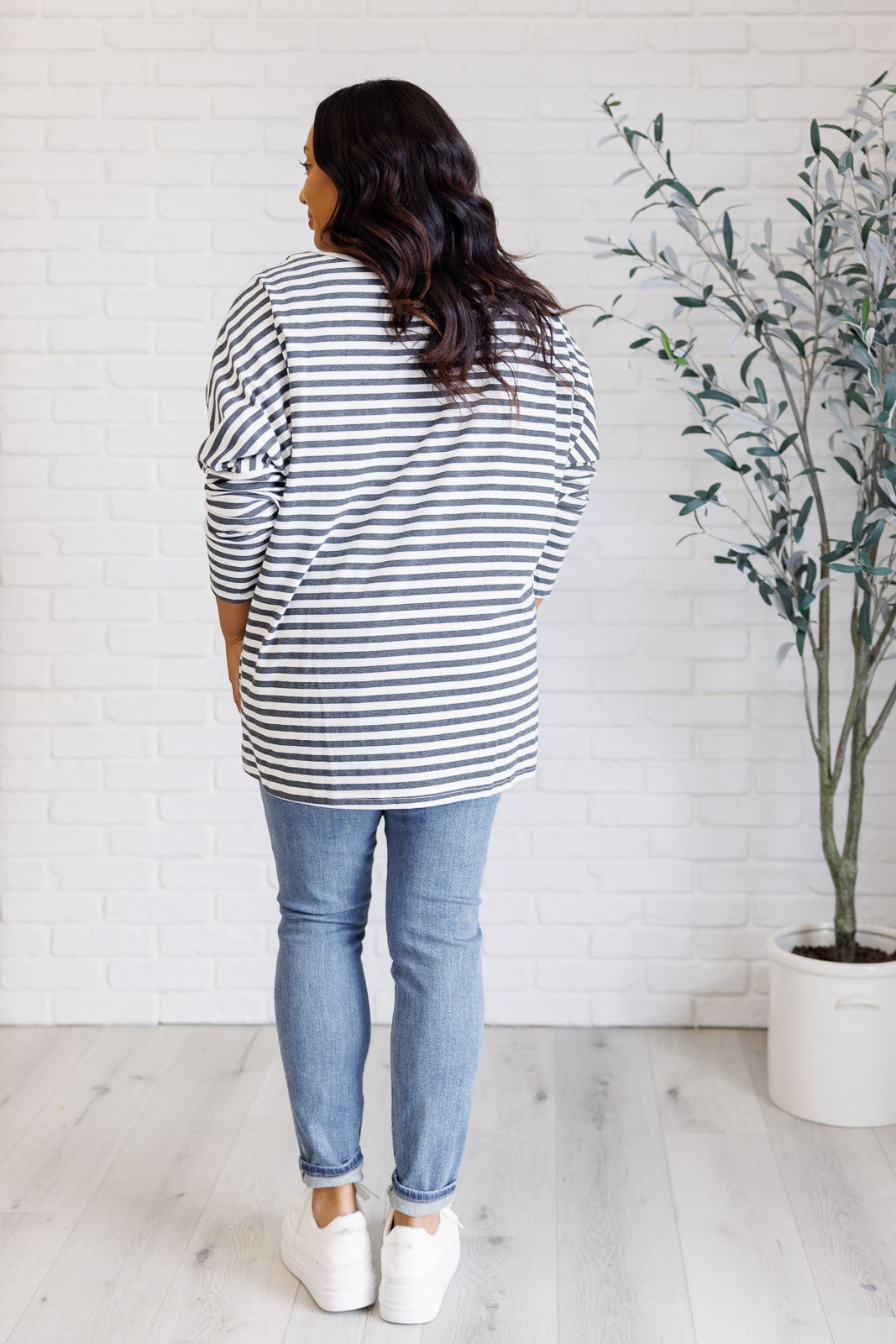 Cozy Striped Oversized Top