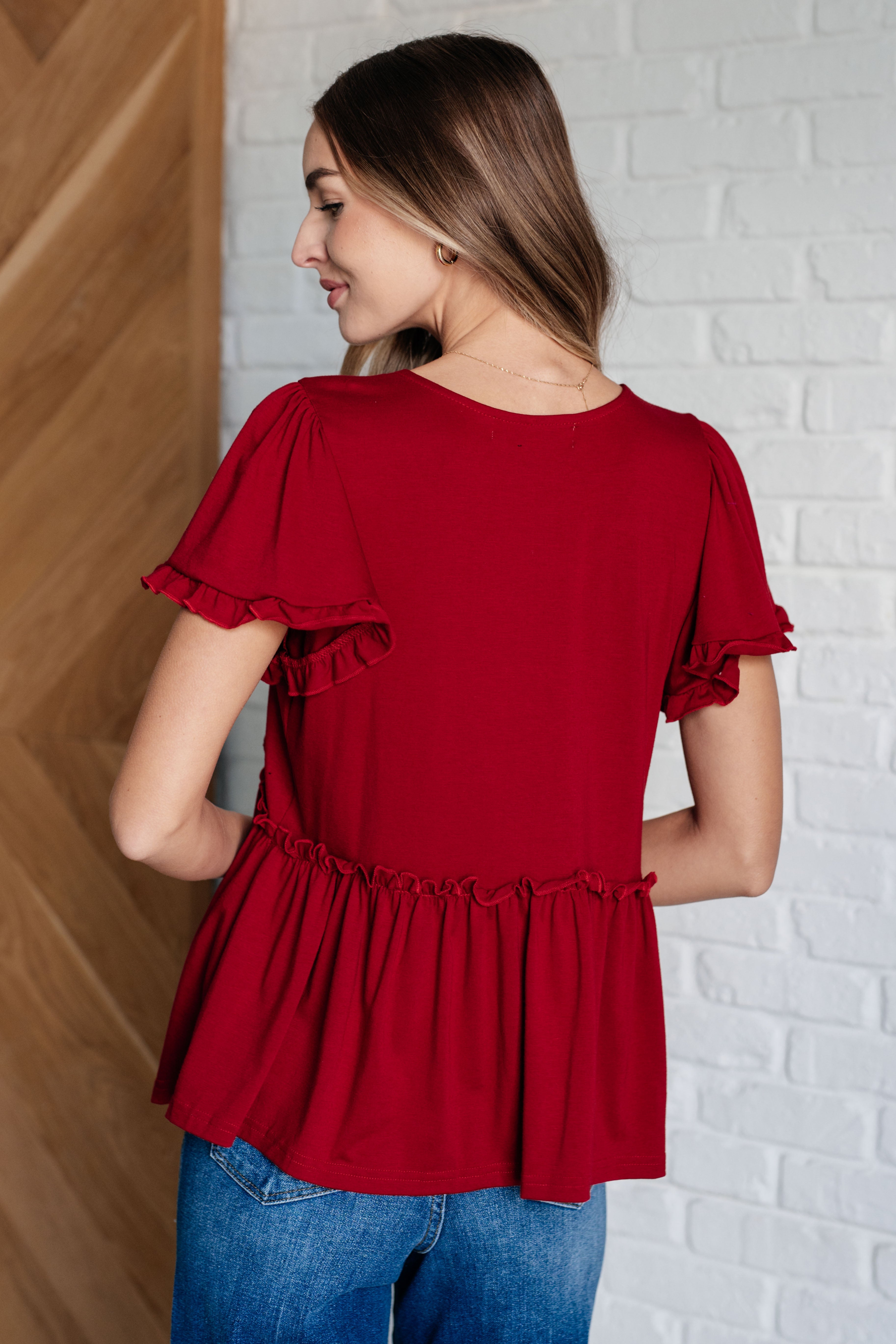 Ruffle Babydoll Top