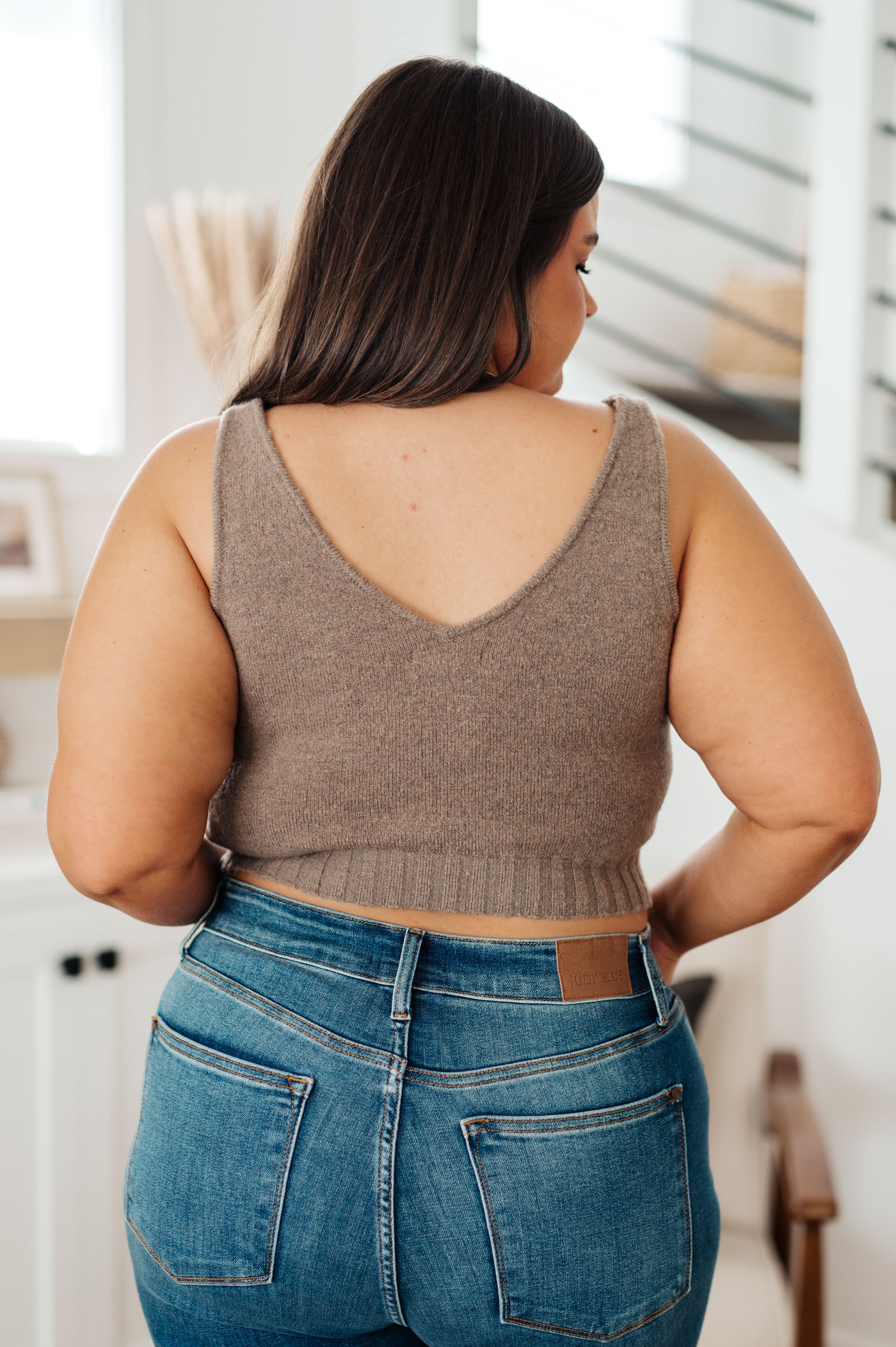 Perfectly Resolved Crop Sweater Tank