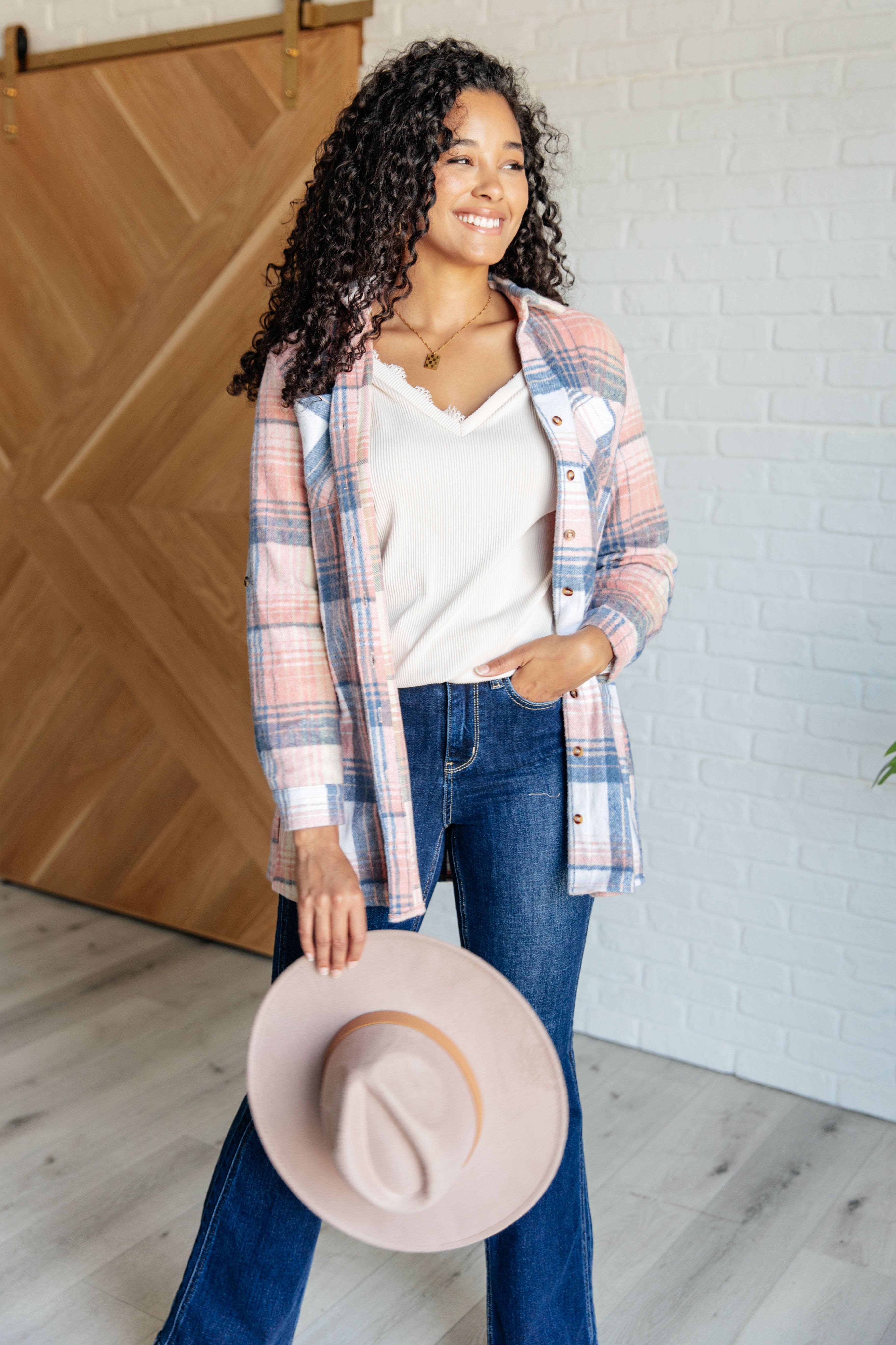 Lace Trim V Neck Top