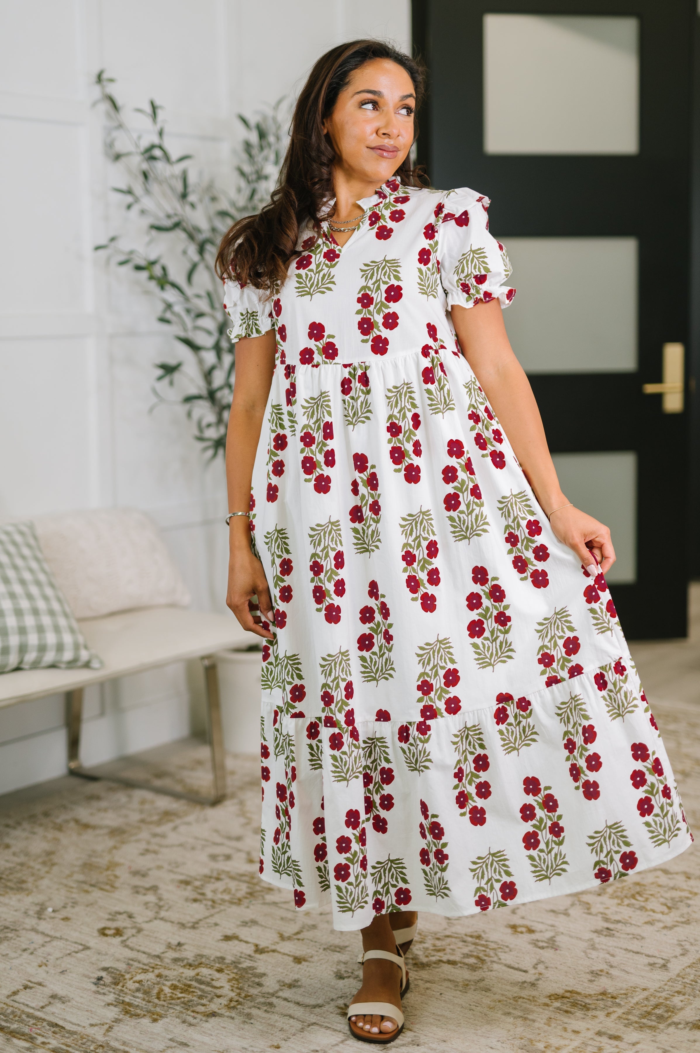 Quiet Life Tiered Cotton Dress in White