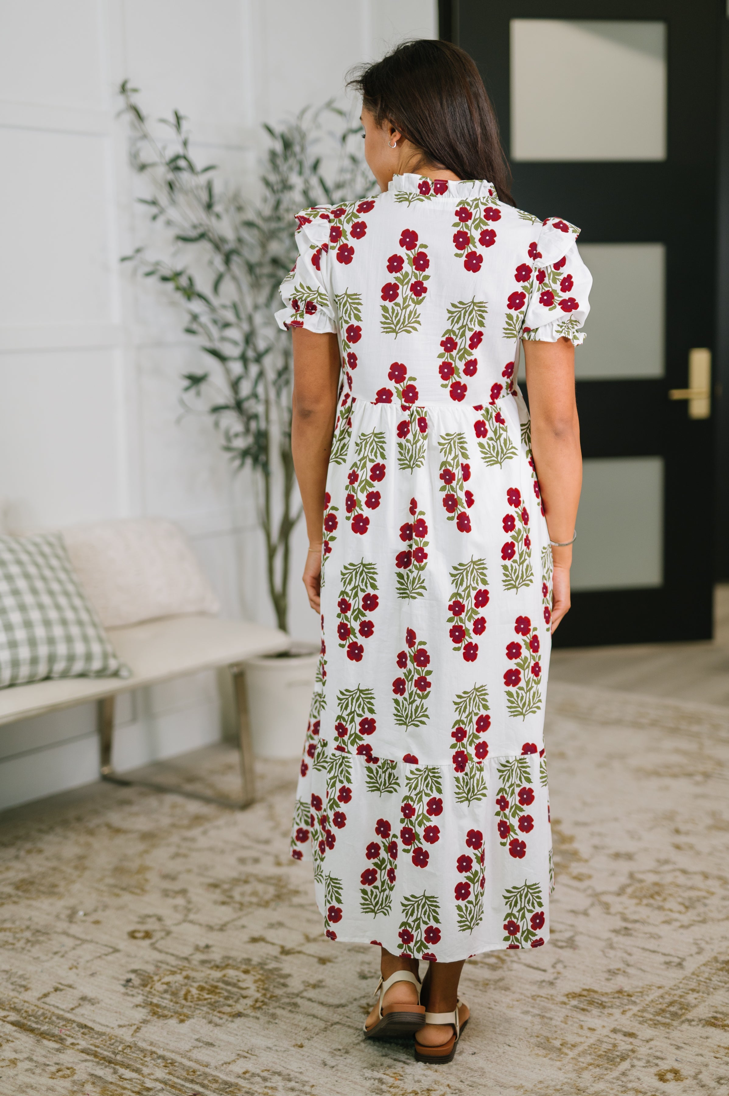 Quiet Life Tiered Cotton Dress in White