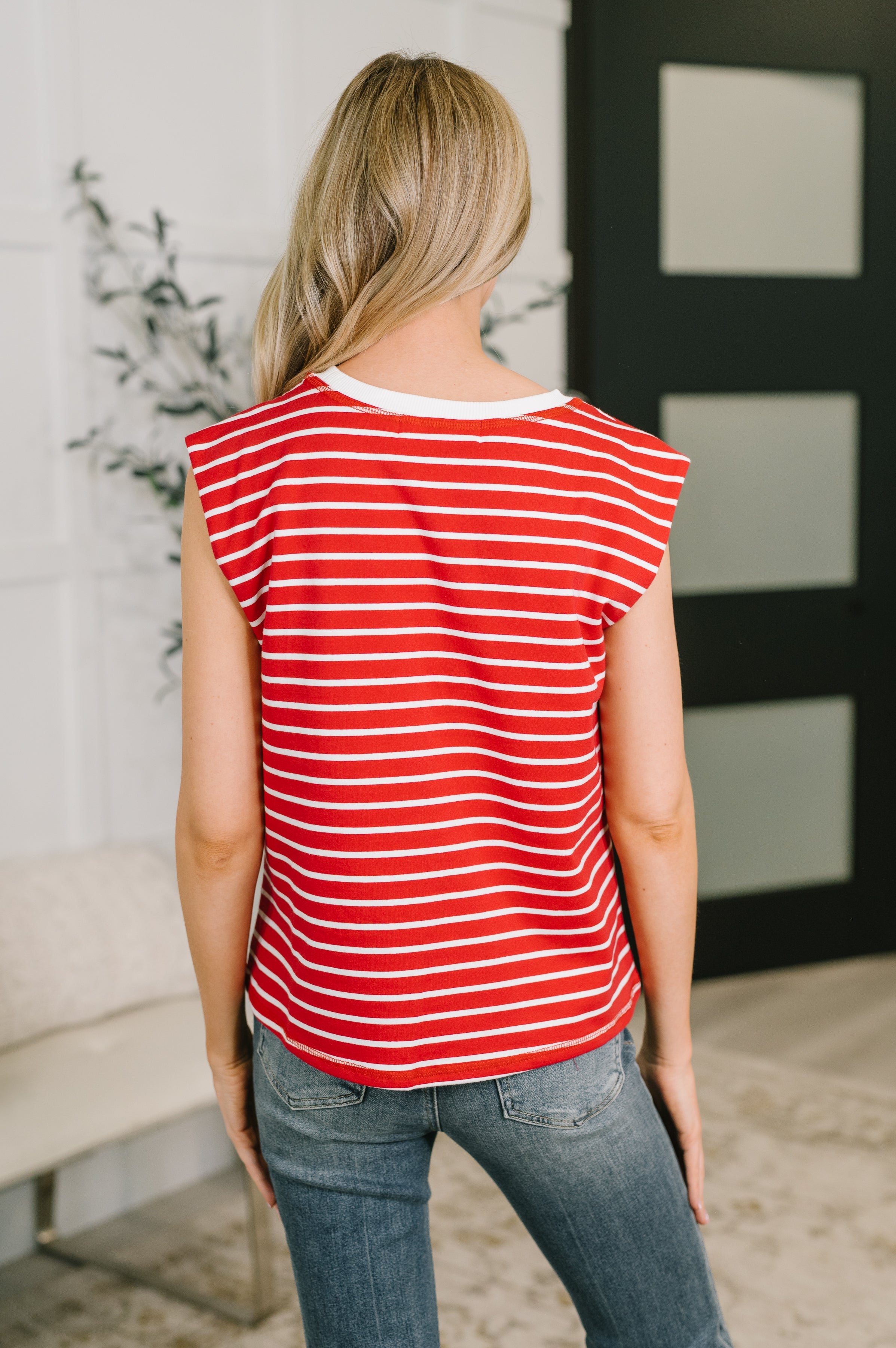 Striped Cutie Tee in Red