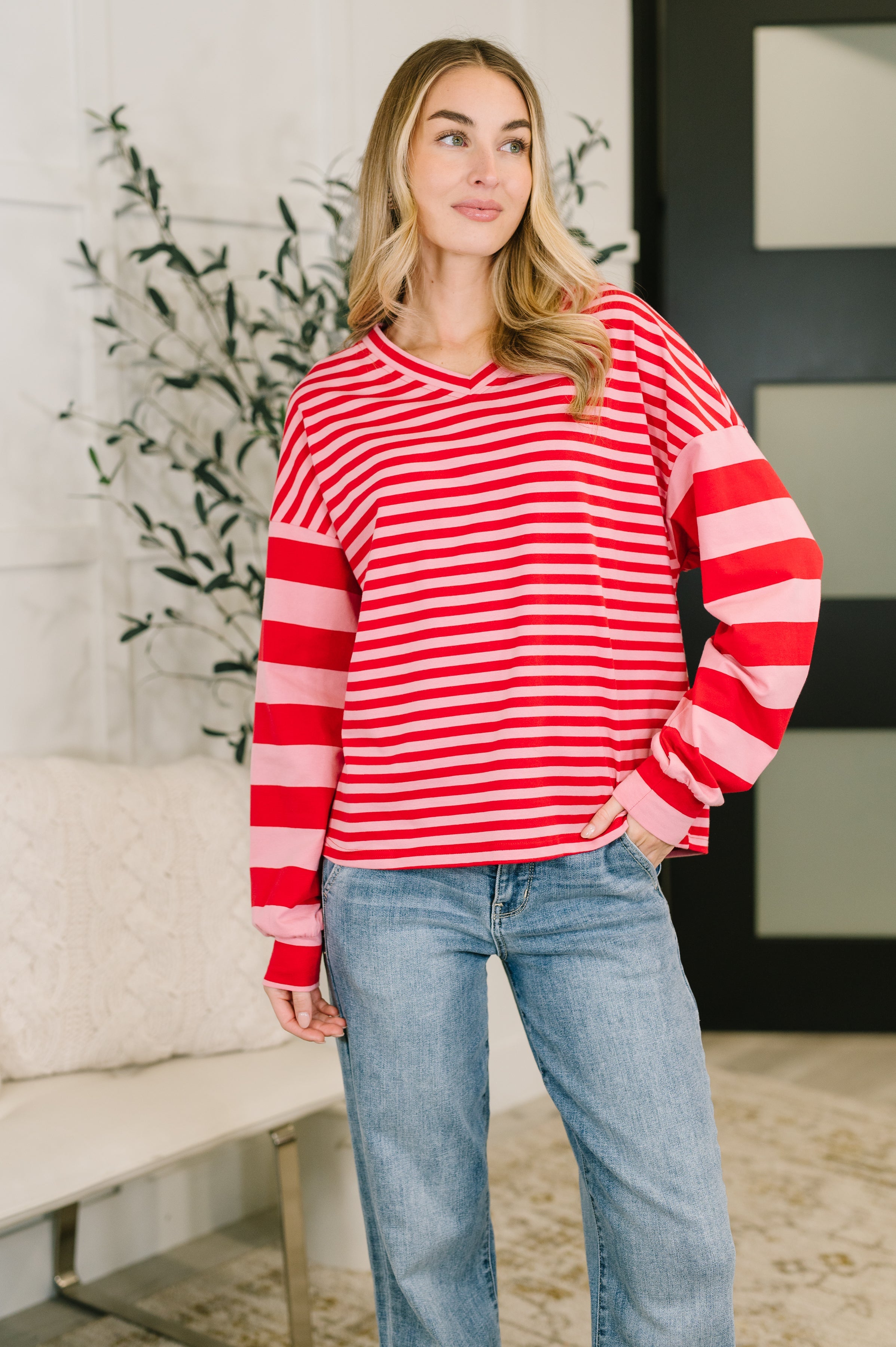 Candy Cane Lane Pullover Top