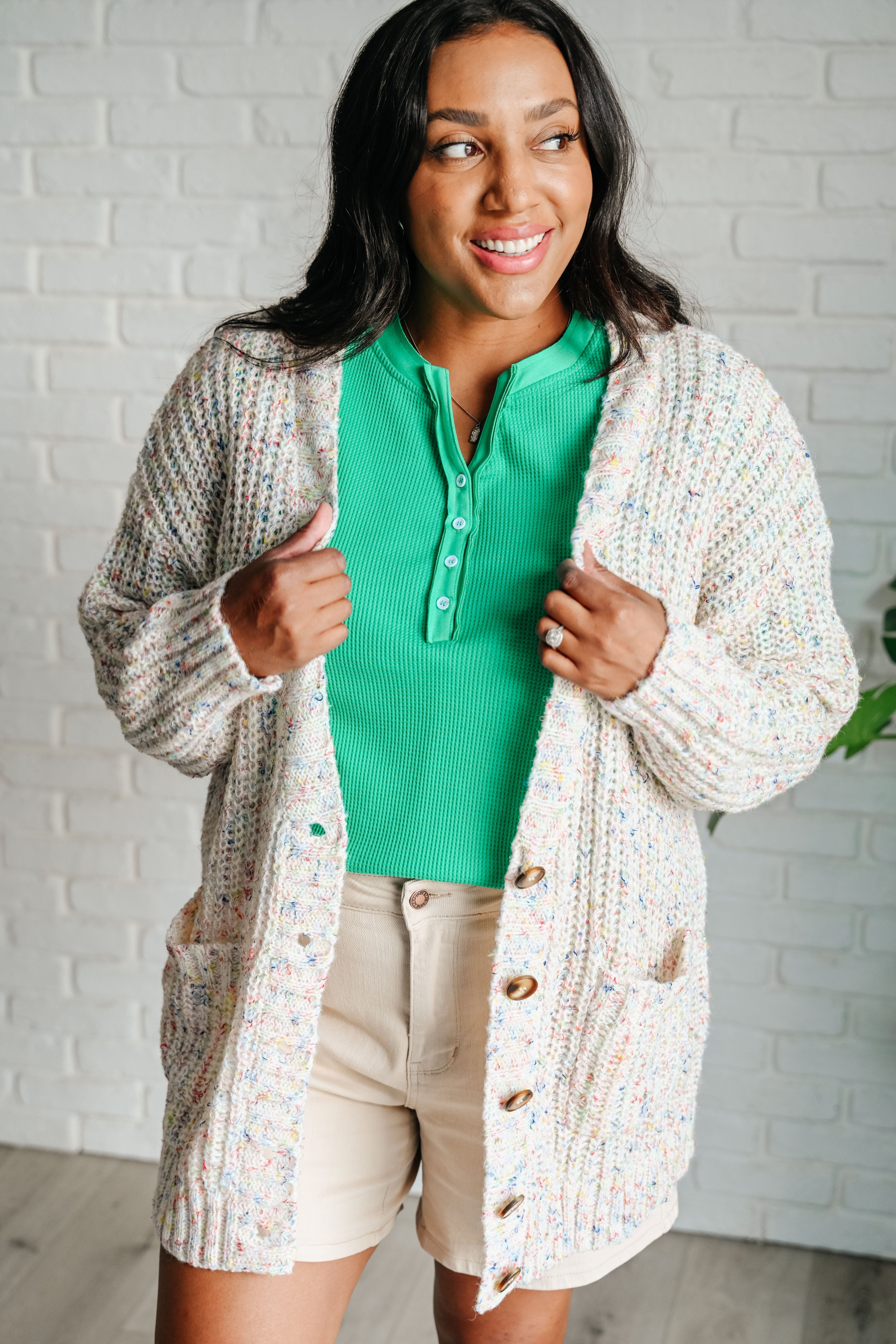 Confetti Cake Sweater Knit Cardigan