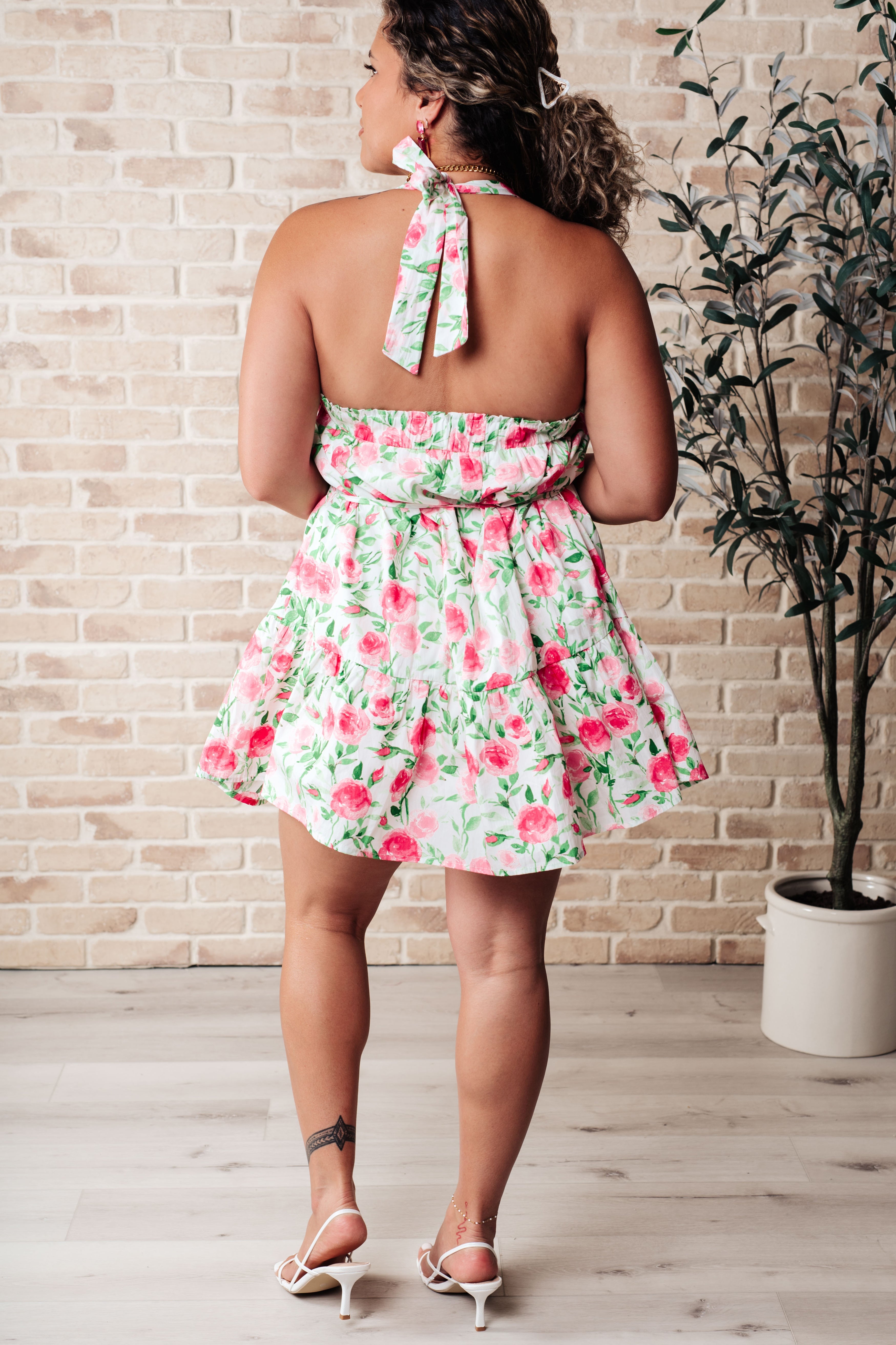 Sunny Days Floral Dress in Pink