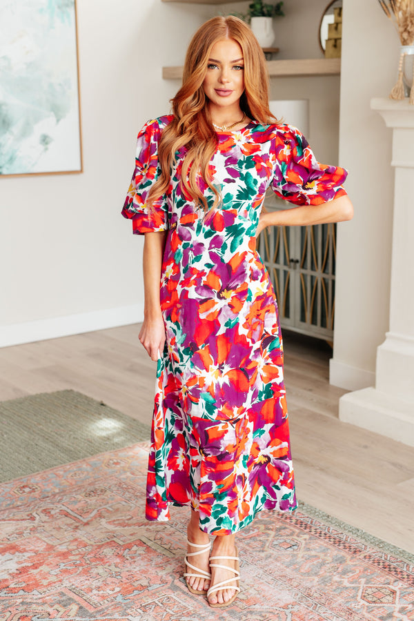Stroll in the Park Floral Maxi Dress