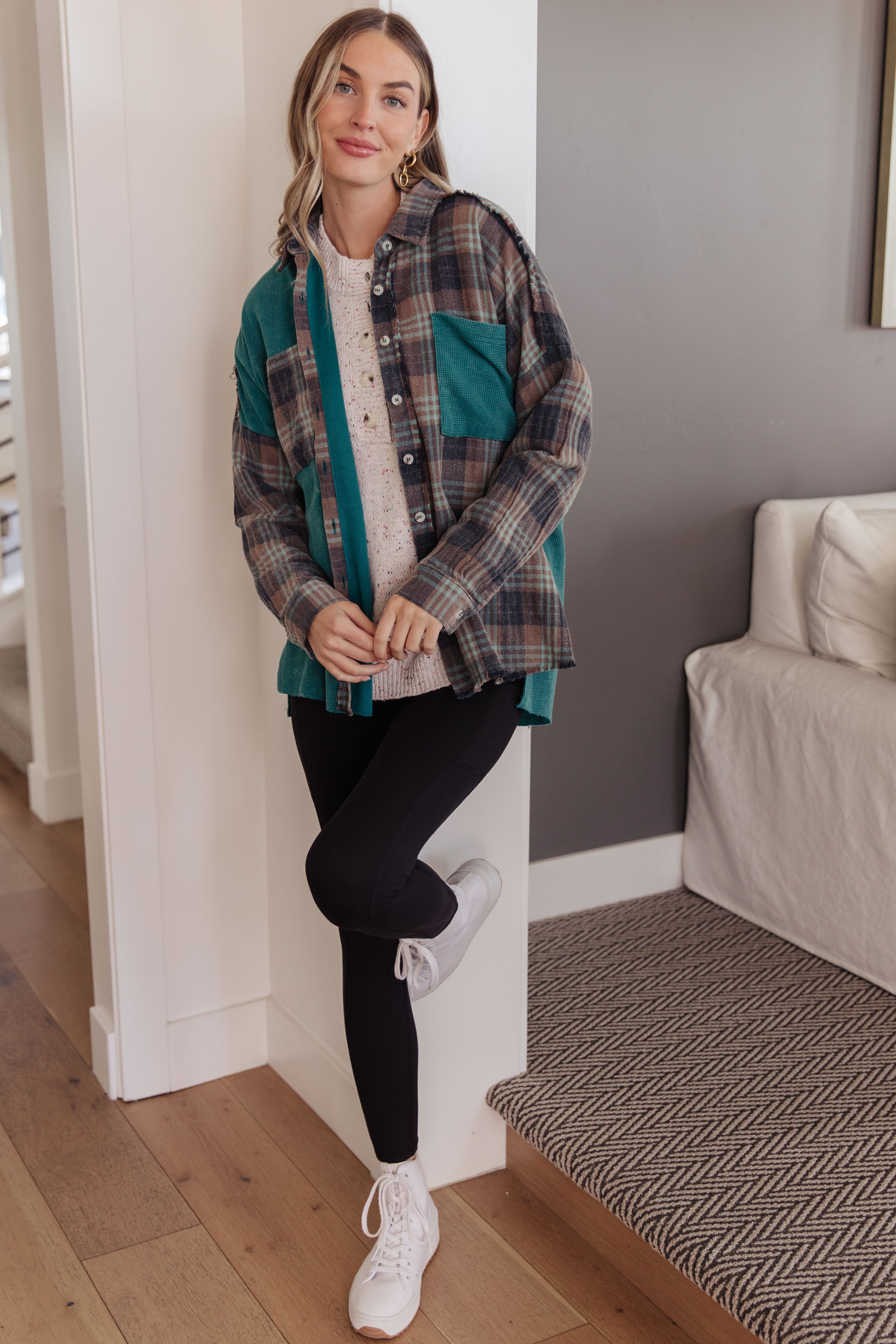 Thermal Plaid Button Up In Fall Flannel