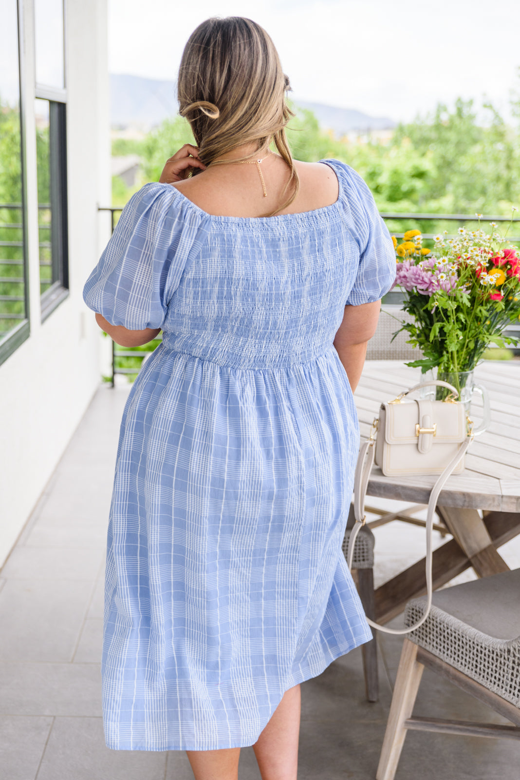 Blue Gingham Dress ~SALE~