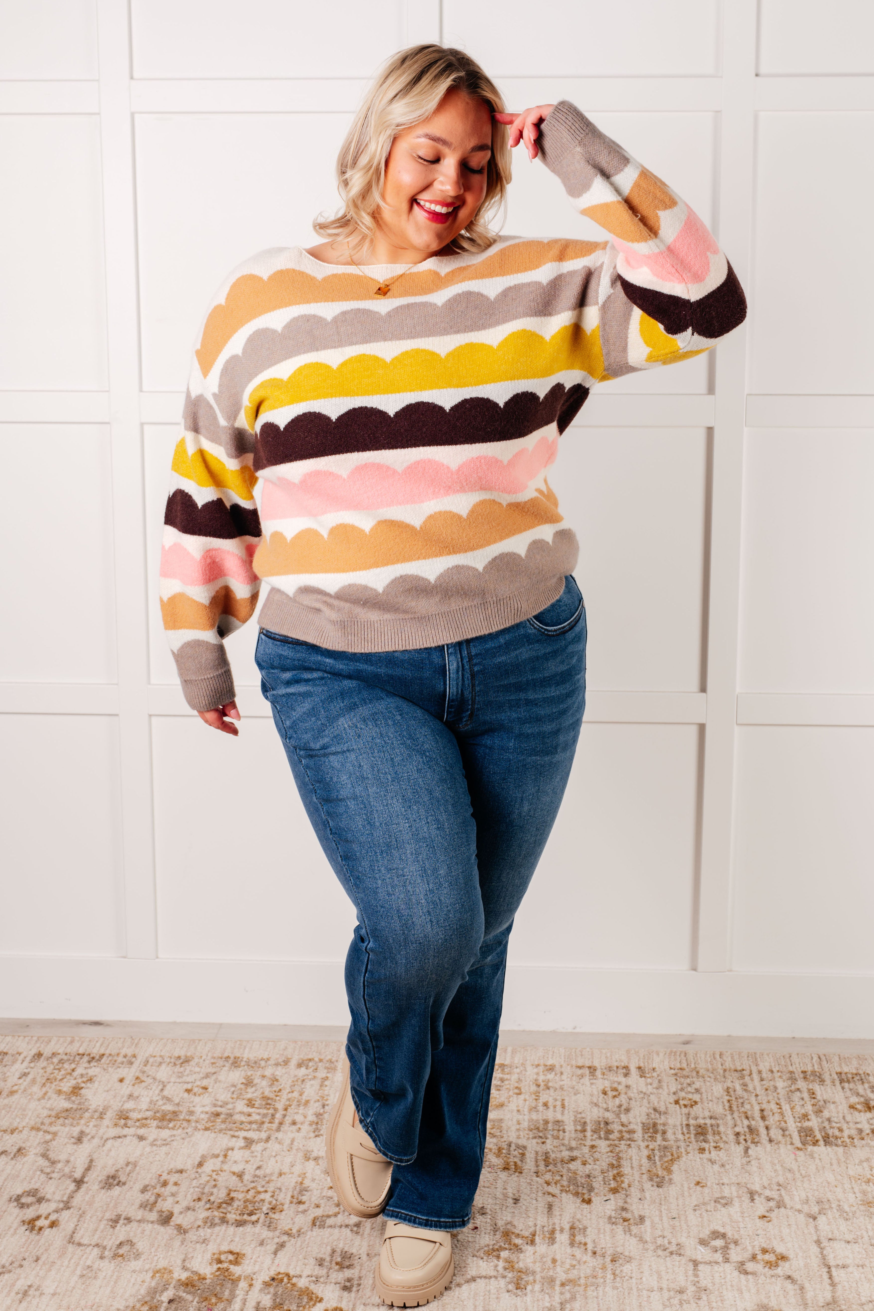 Coral Reef Striped Sweater