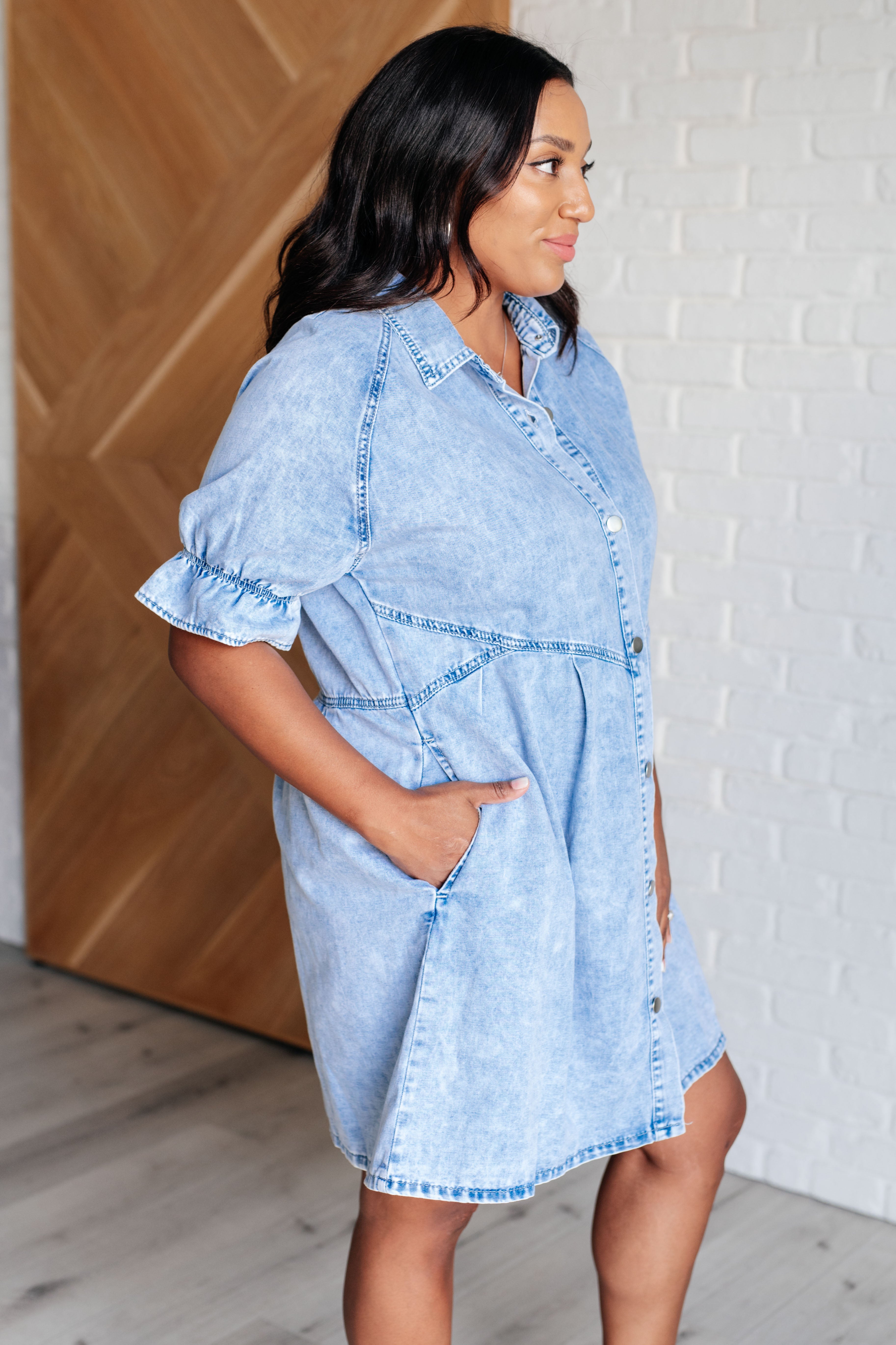 Denim Shirtdress