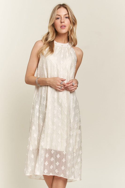 Adora Pearl Grecian Midi Dress