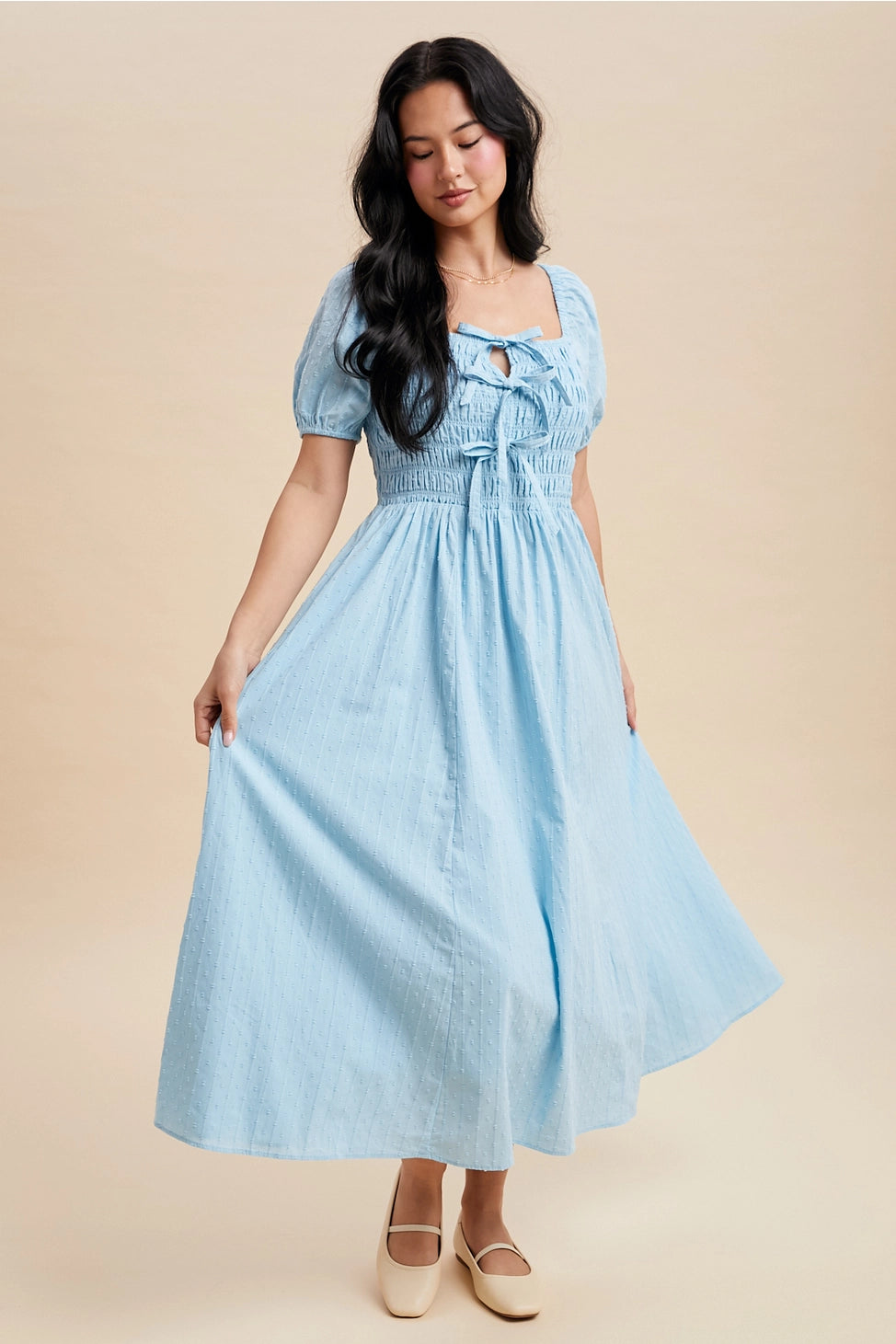 Wonderland Whimsy Dress In Blue Aura