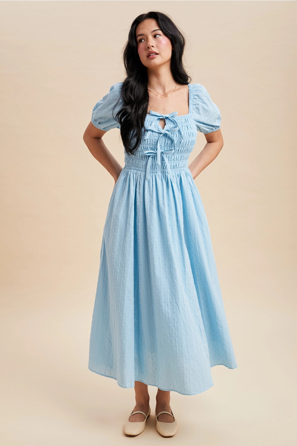 Wonderland Whimsy Dress In Blue Aura