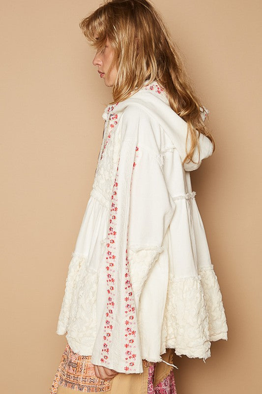 Dreamy Details Embroidered Lace Patchwork Jacket